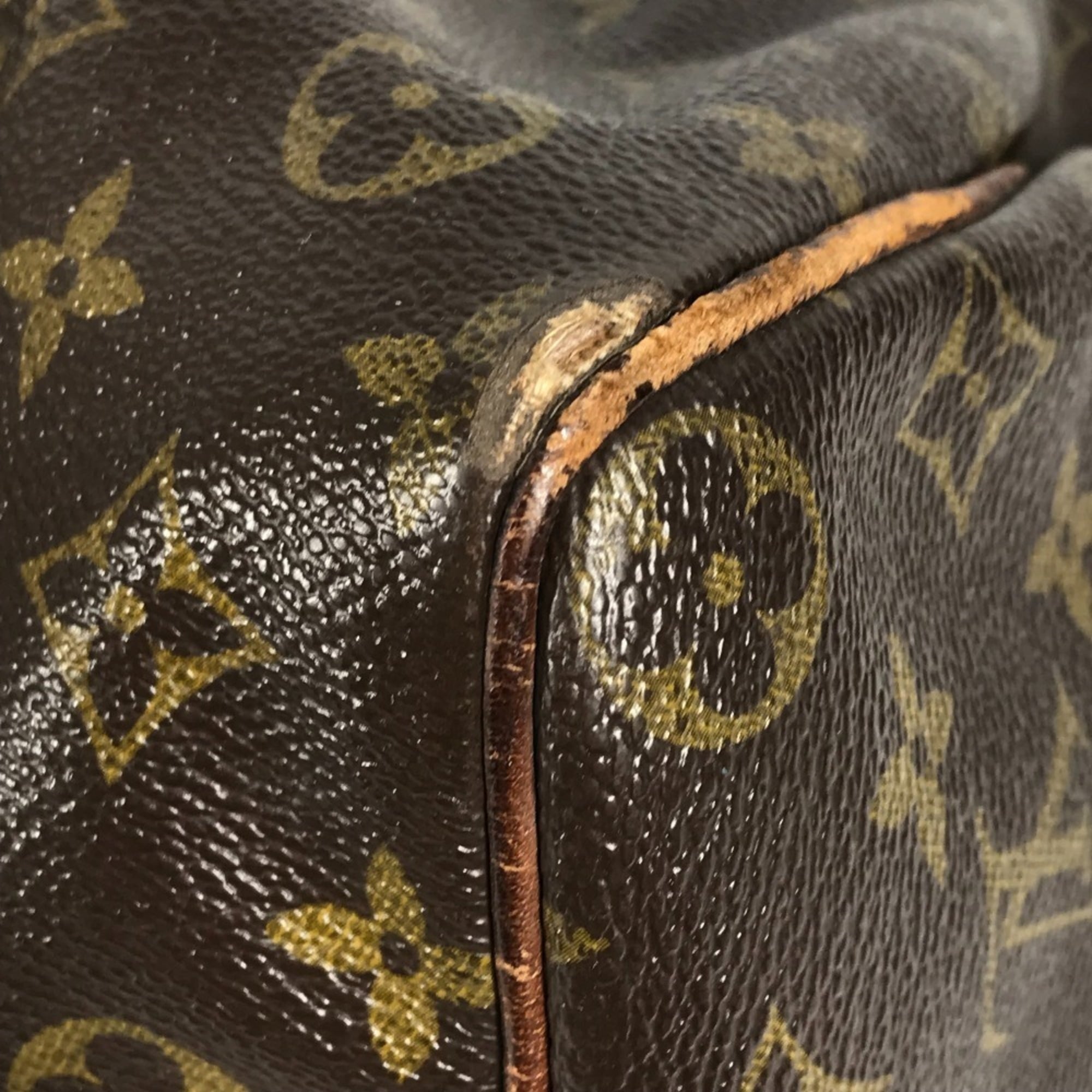 Louis Vuitton Brown Monogram Canvas Boston Bag Handbag Tote Bag (Pre-Owned)