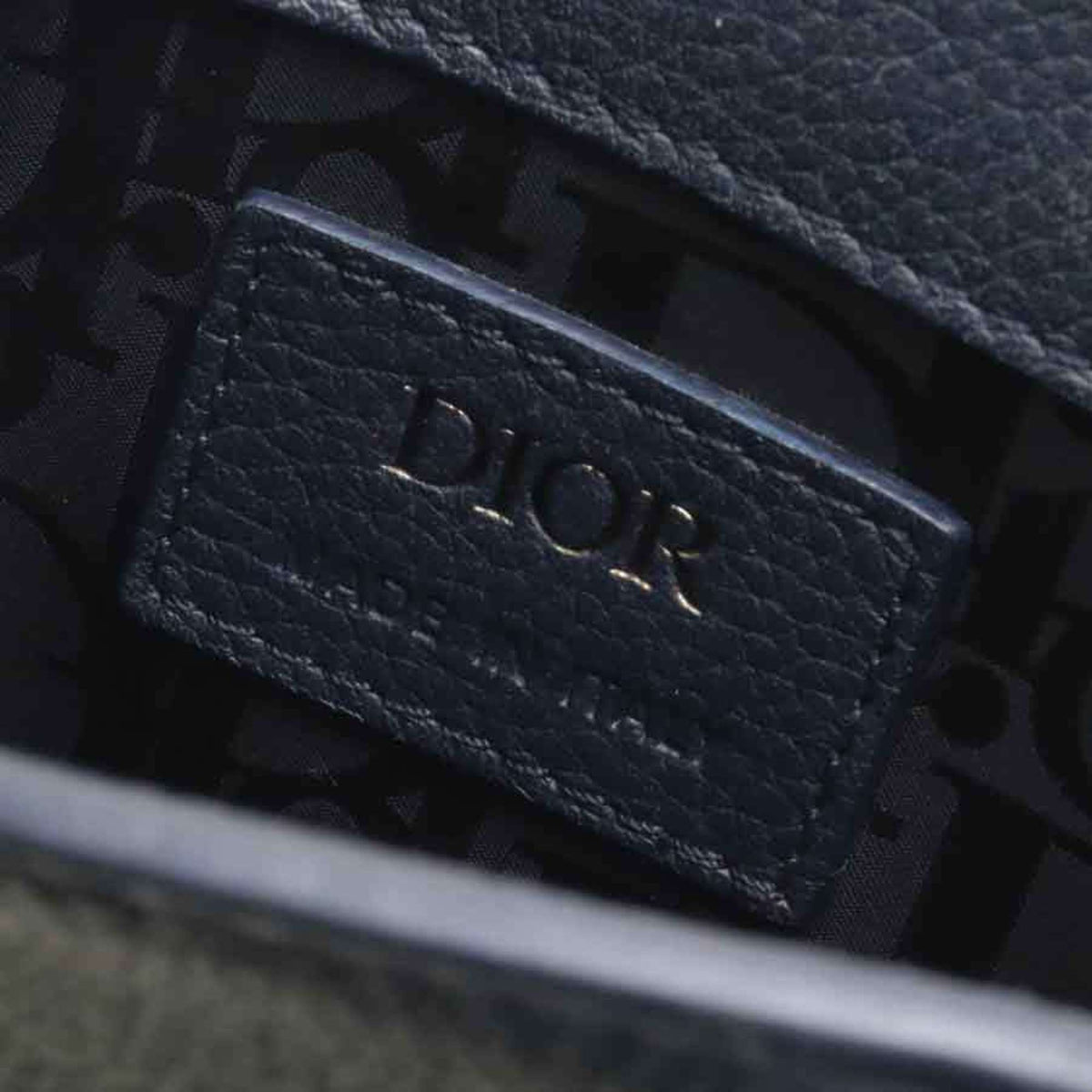 Christian Dior Navy Leather Shoulder Bag (Pre-Owned)