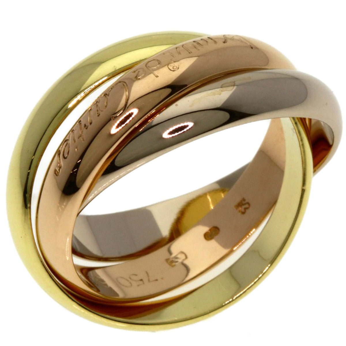 Cartier Trinity Yellow Gold (18K) Pink Gold (18K) White Gold (18K) Band Ring (Pre-Owned)