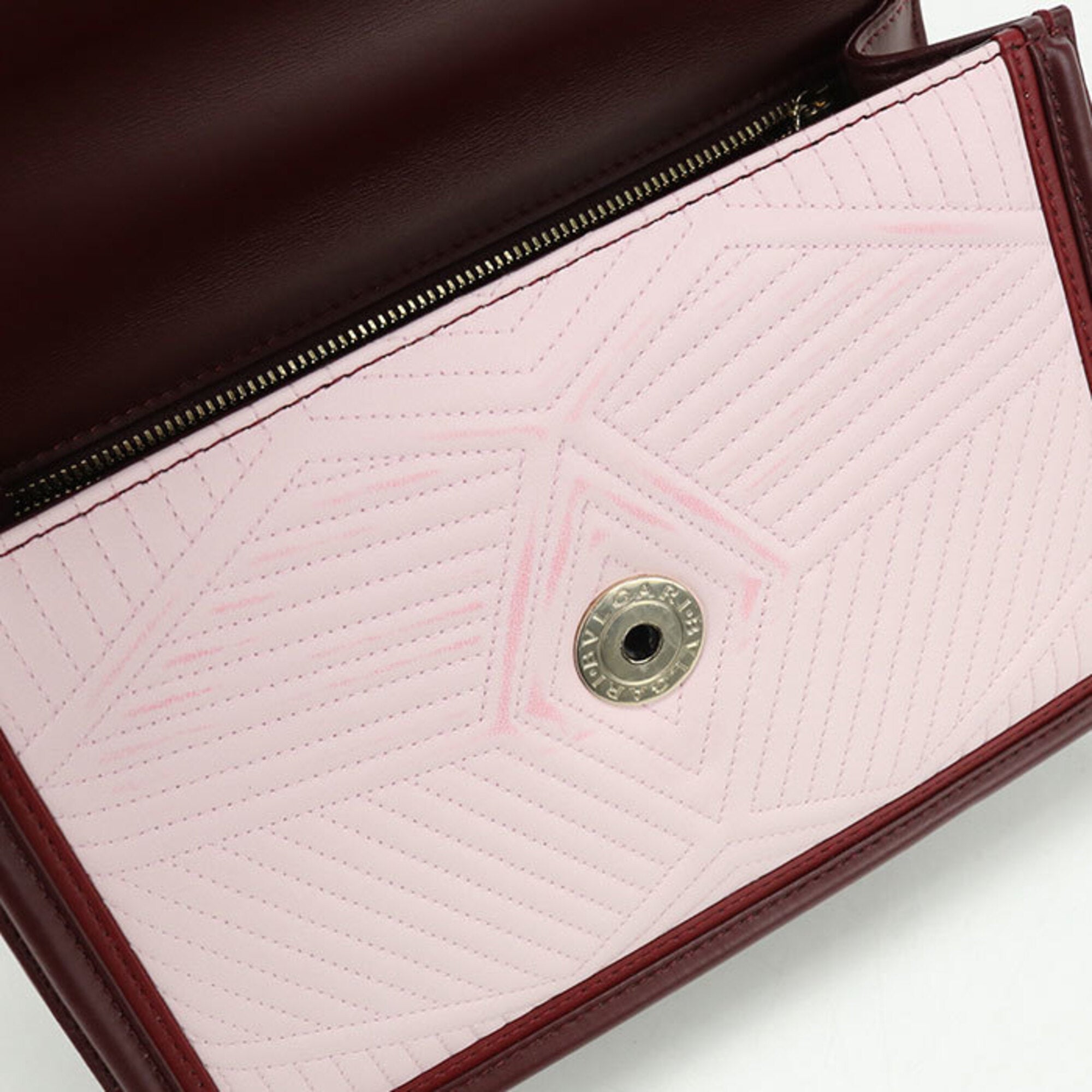 Bvlgari Pink Leather Shoulder Bag (Pre-Owned)