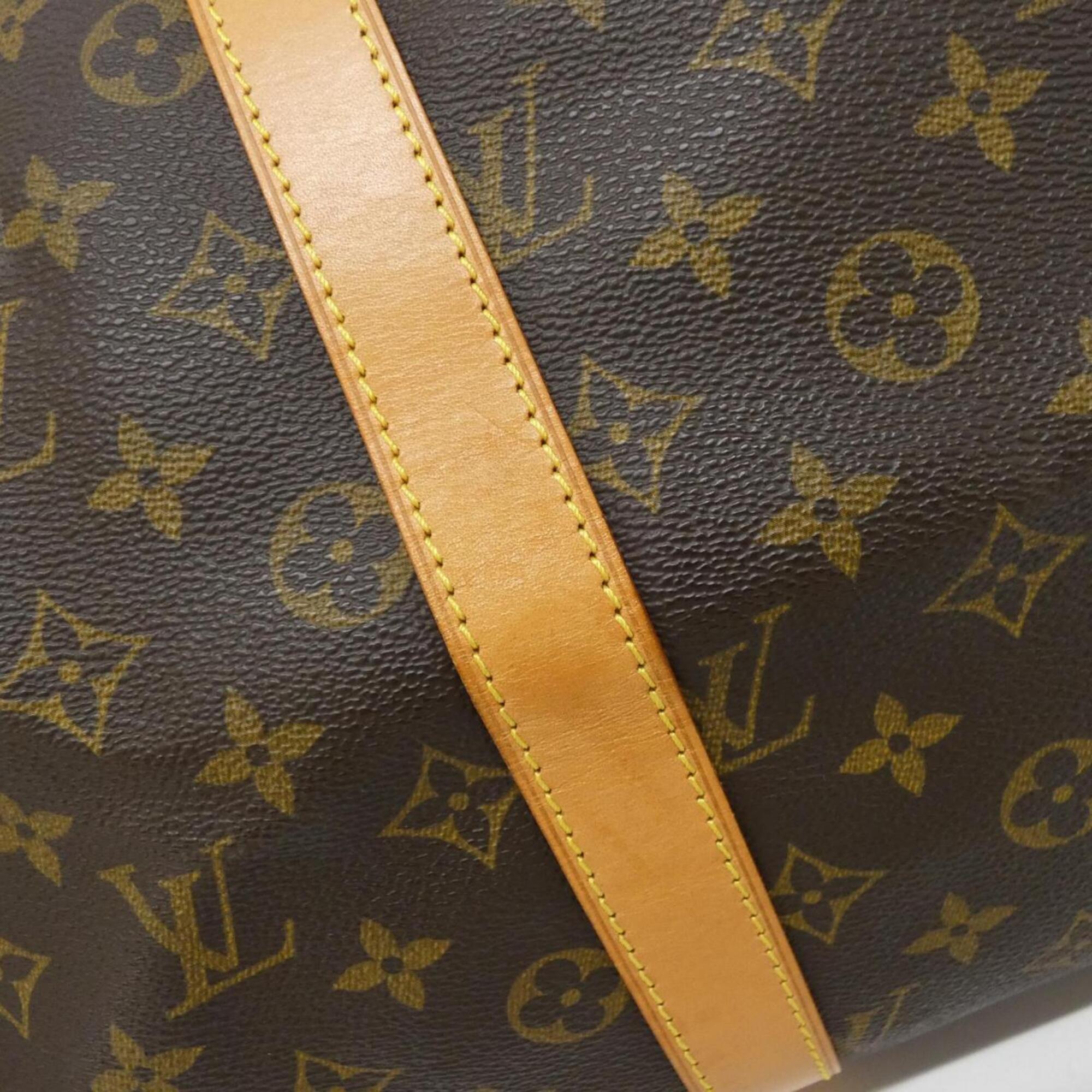 Louis Vuitton Marron Coated Canvas Boston Bag (Pre-Owned)