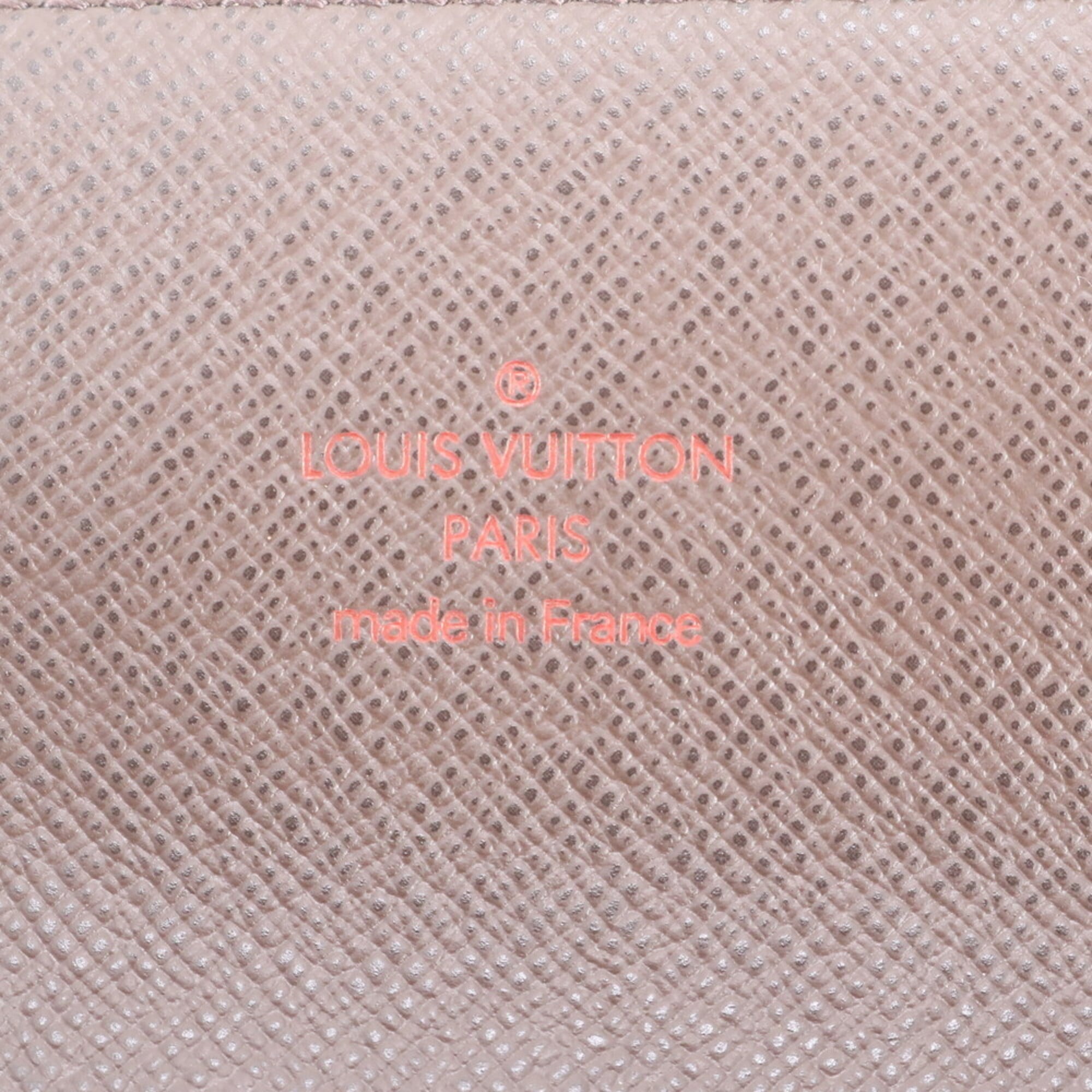 Louis Vuitton Brown Leather Coated Canvas Long Wallet (Bi-Fold) (Pre-Owned)