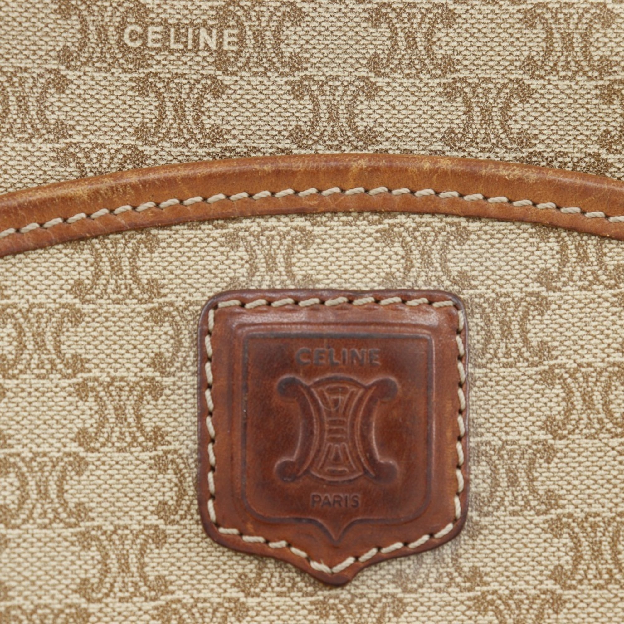 Celine Beige Pvc Shoulder Bag (Pre-Owned)