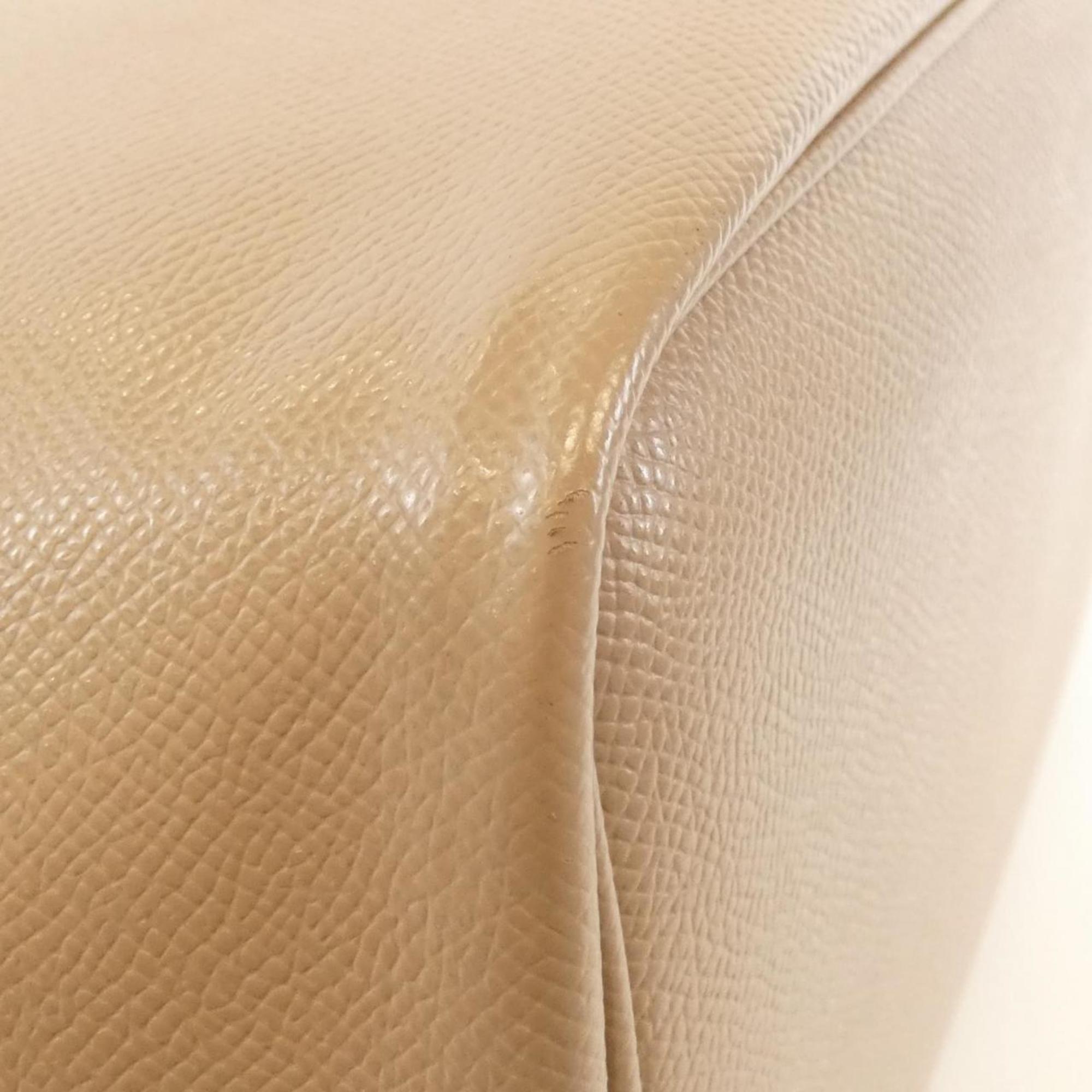 Salvatore Ferragamo Beige Leather Handbag (Pre-Owned)