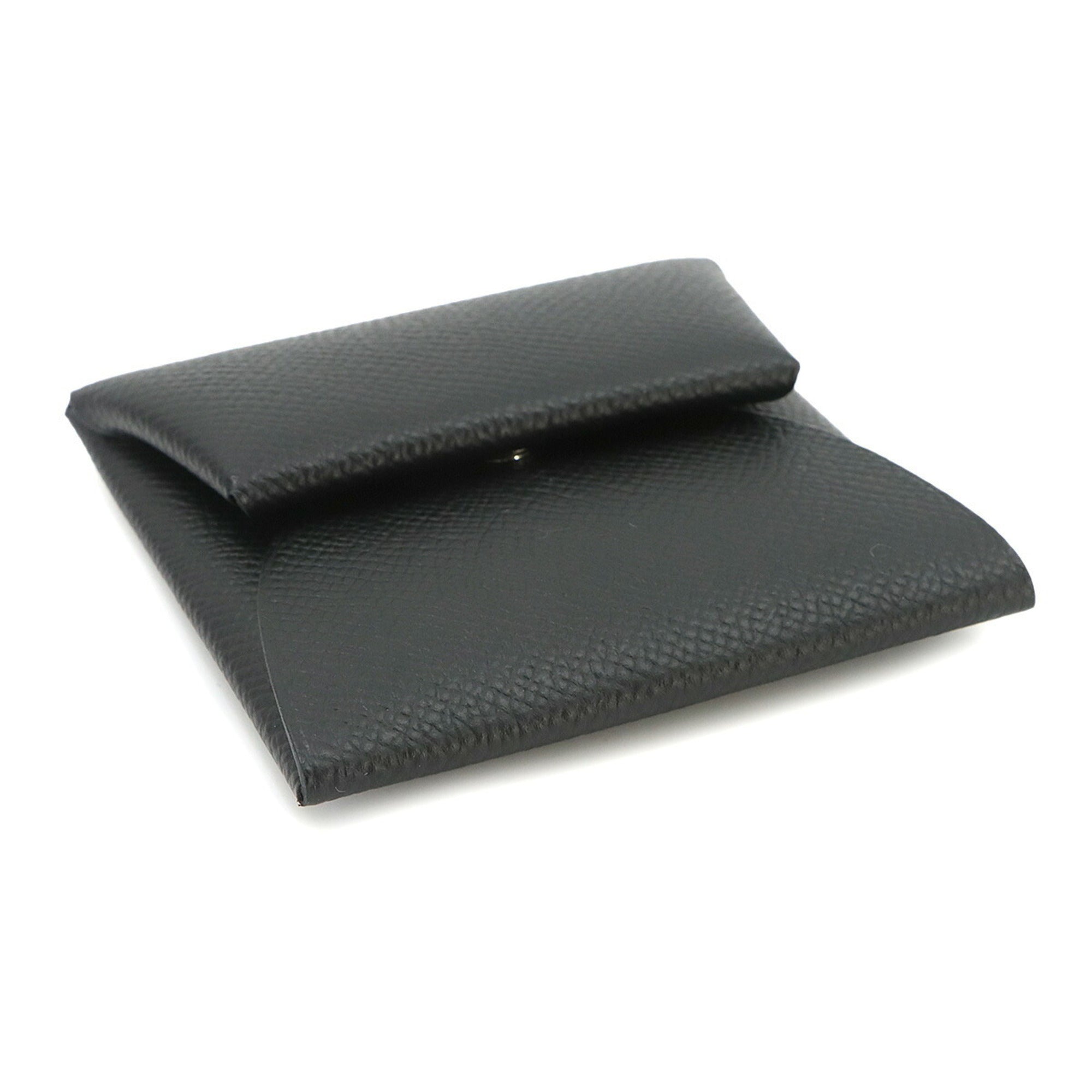 Hermes Black Epsom Leather Coin Purse/Coin Case (Pre-Owned)