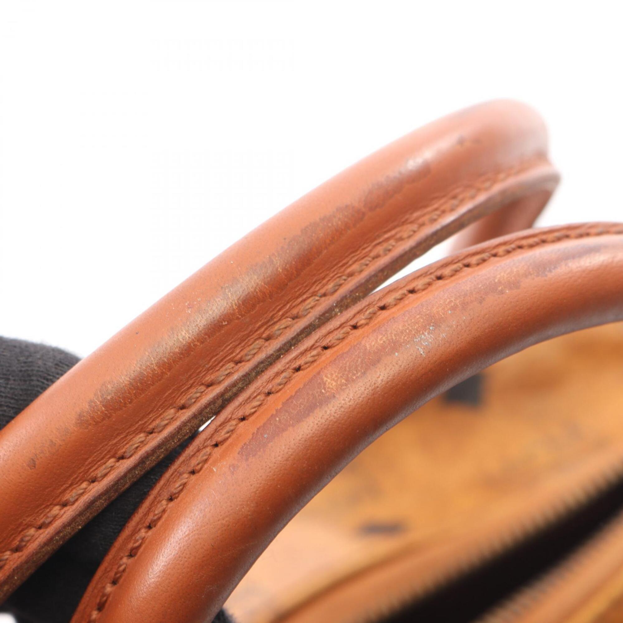 Mcm Brown Coated Canvas Leather Handbag (Pre-Owned)
