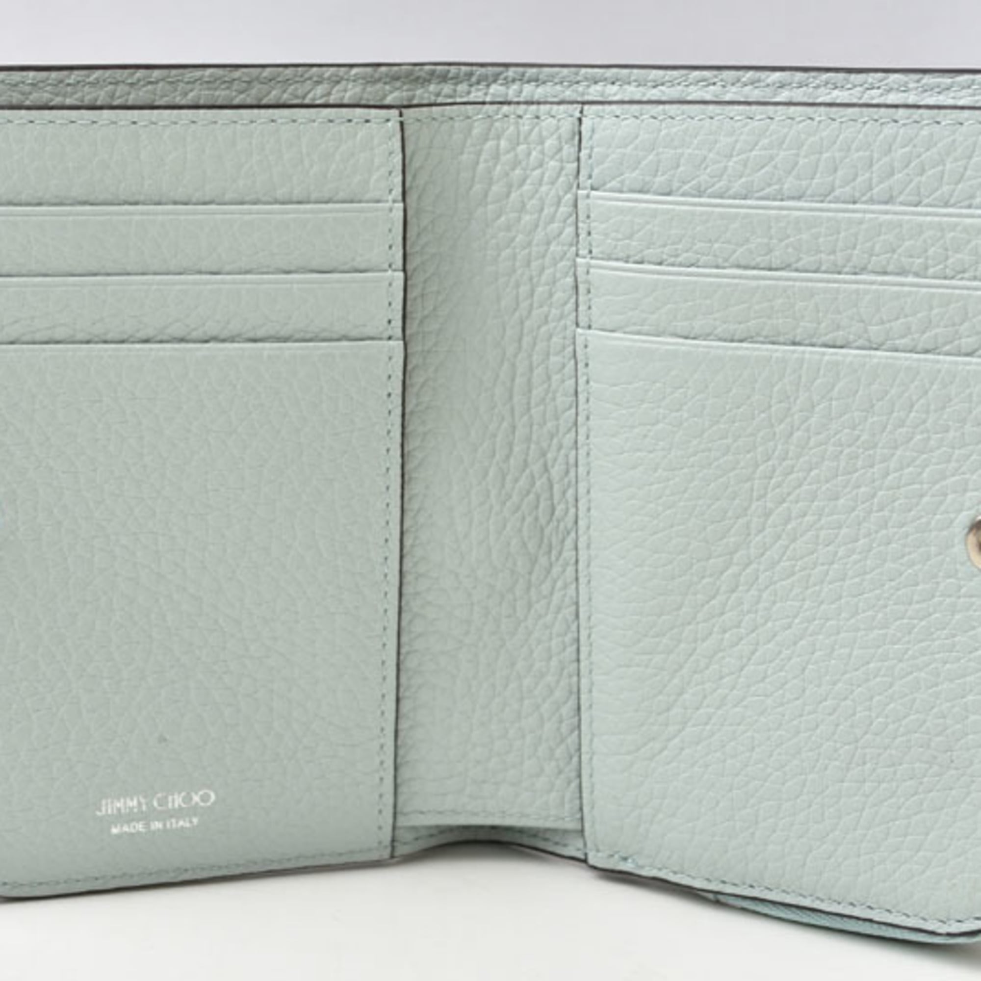 Jimmy Choo Blue Leather Wallet (Bi-Fold) (Pre-Owned)