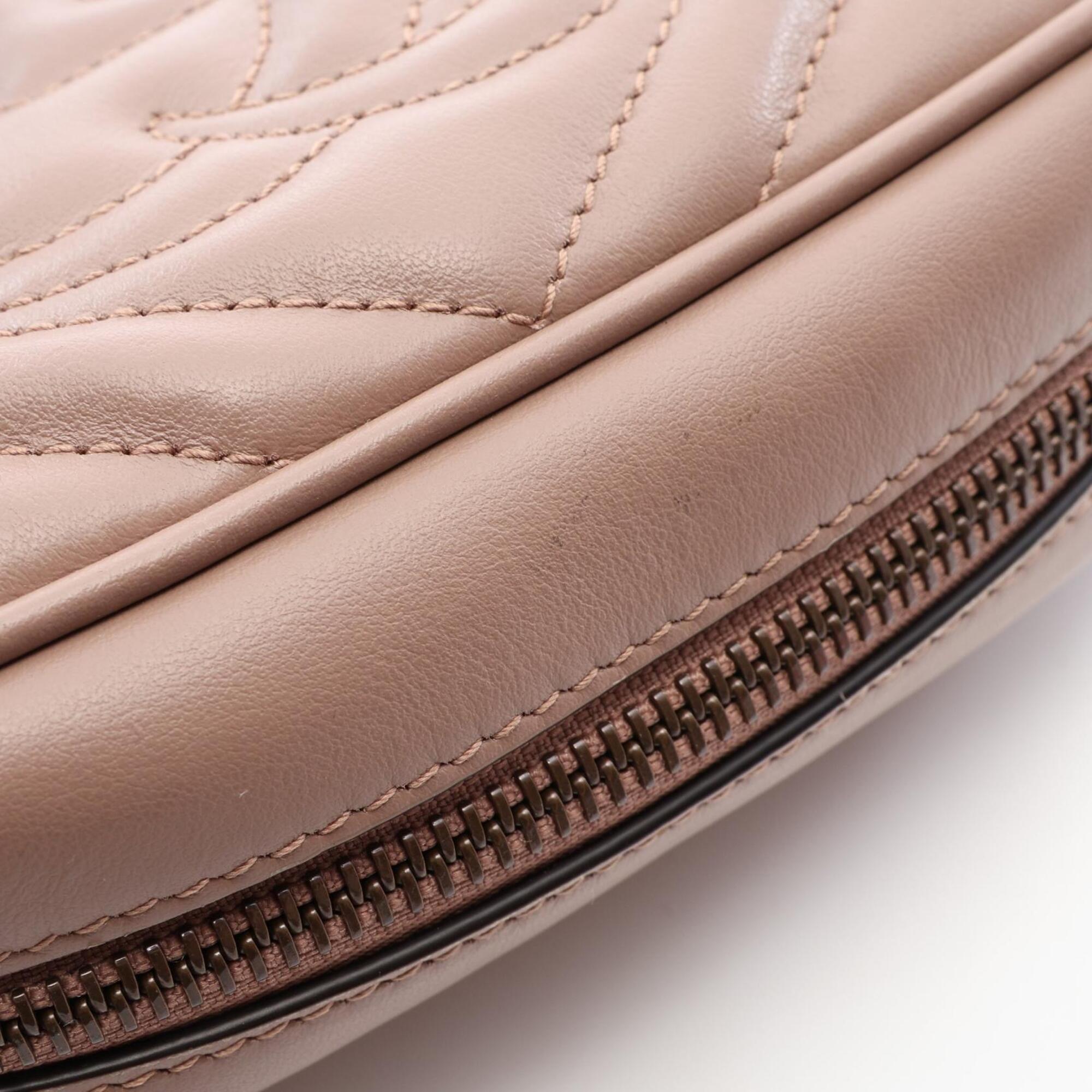 Gucci Beige Leather Handbag Shoulder Bag (Pre-Owned)