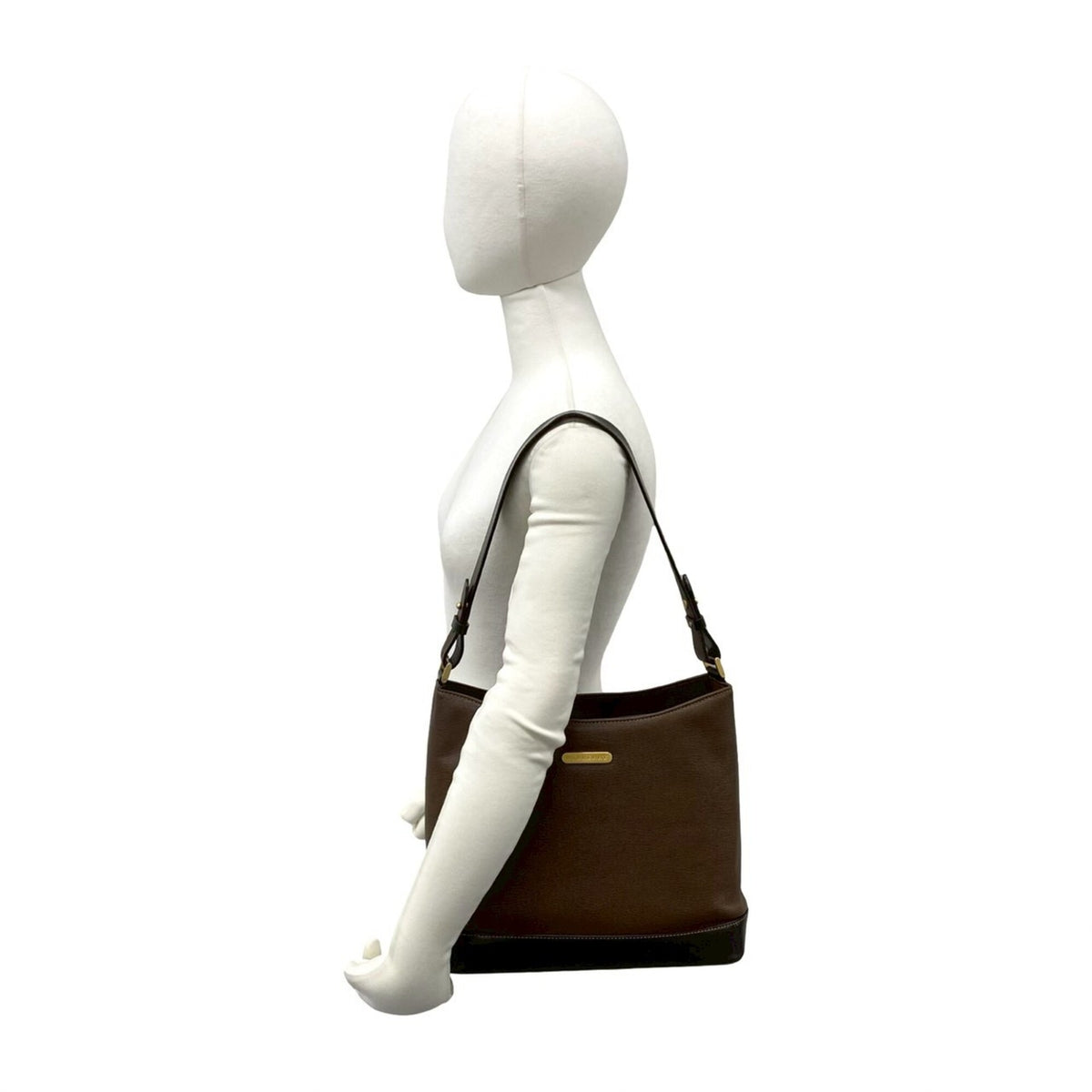 Burberry Brown Leather Shoulder Bag (Pre-Owned)