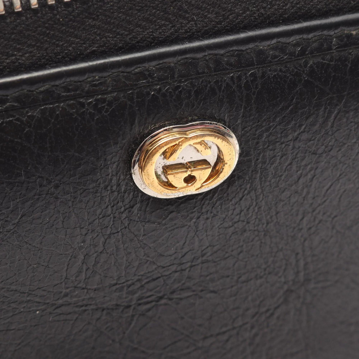 Gucci Black Leather Long Wallet (Bi-Fold) (Pre-Owned)