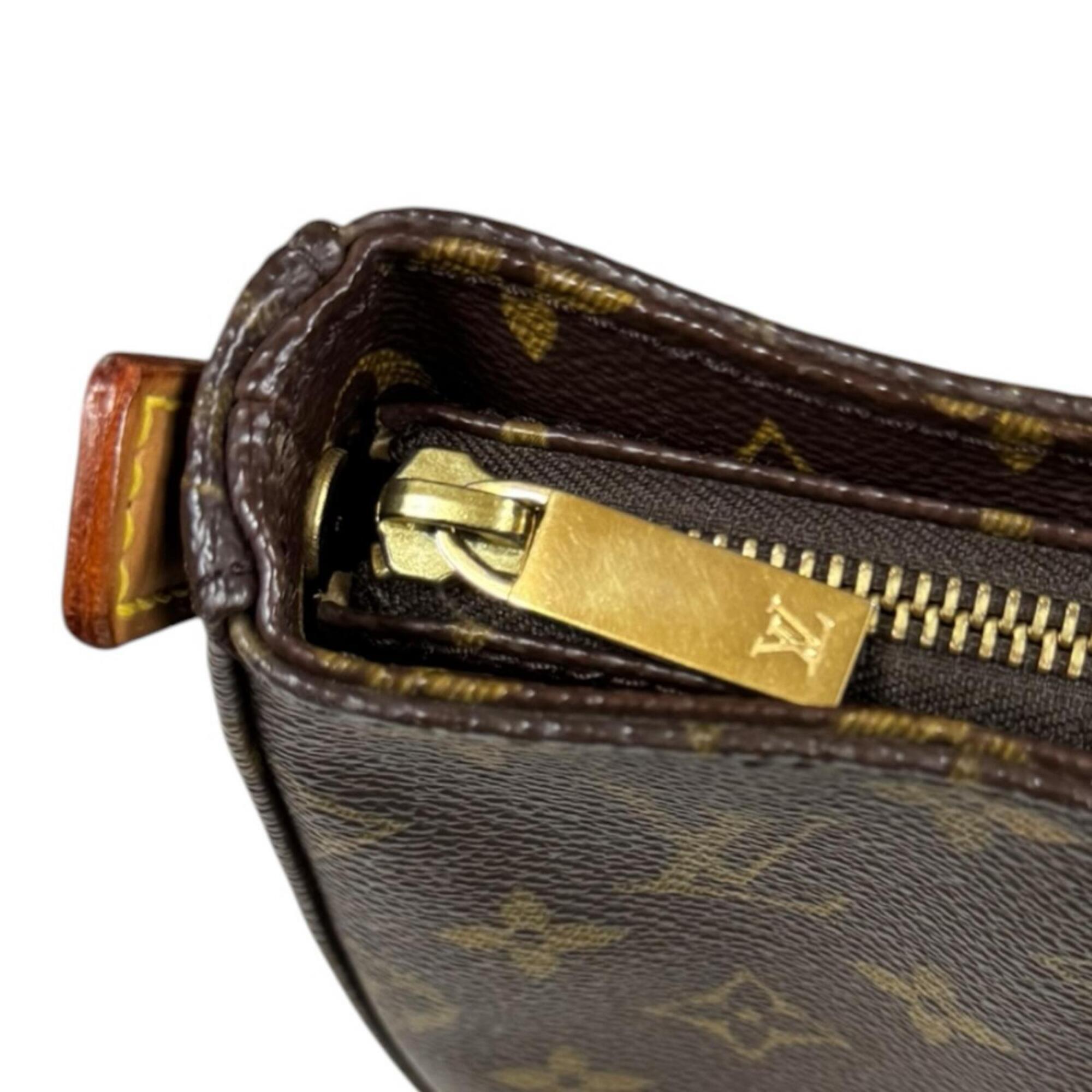 Louis Vuitton Brown Monogram Canvas Shoulder Bag (Pre-Owned)