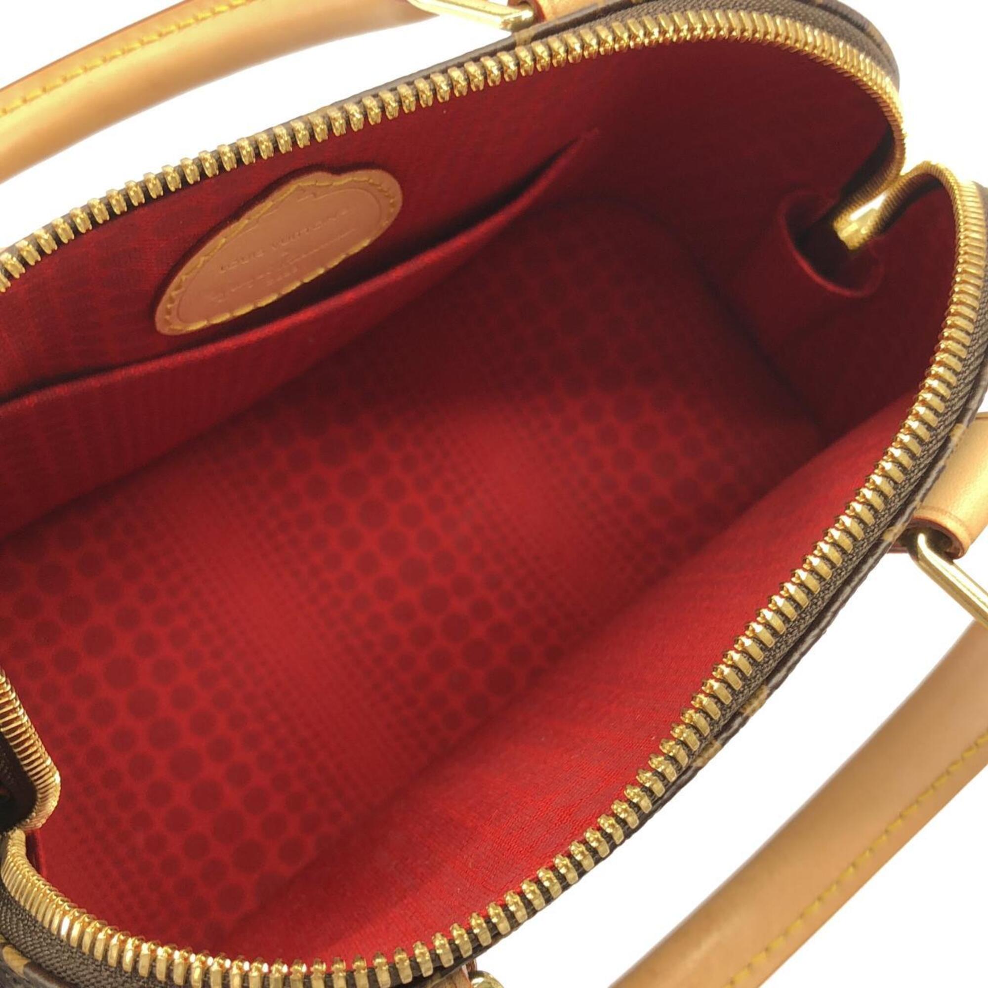 Louis Vuitton Marron Coated Canvas Handbag (Pre-Owned)