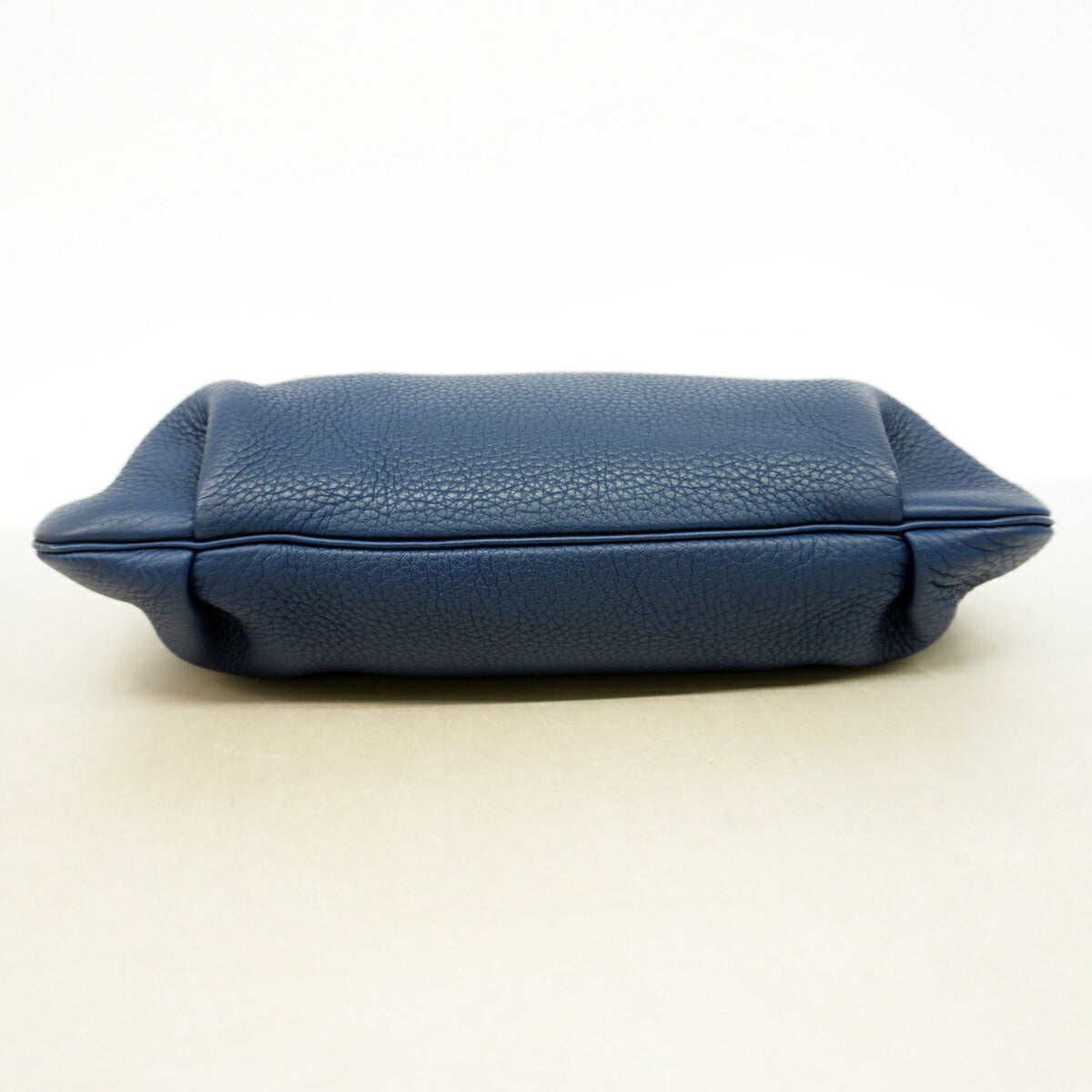 Hermes Blue Taurillon Clemence Leather Shoulder Bag (Pre-Owned)