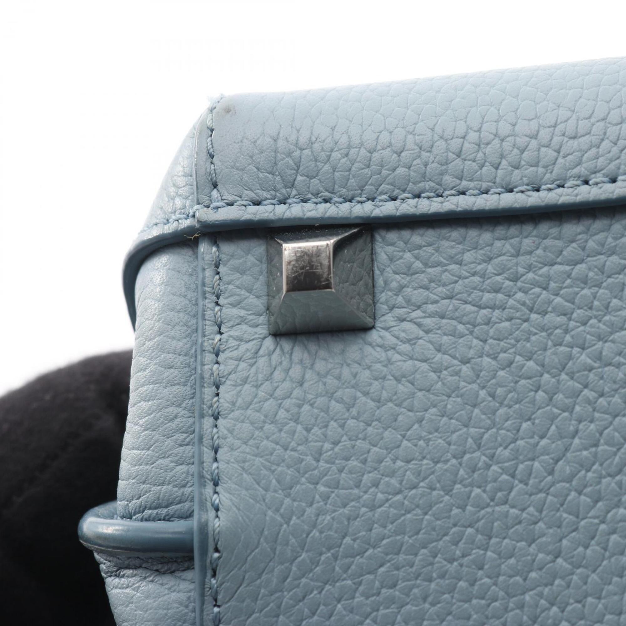 Mcm Blue Leather Handbag (Pre-Owned)