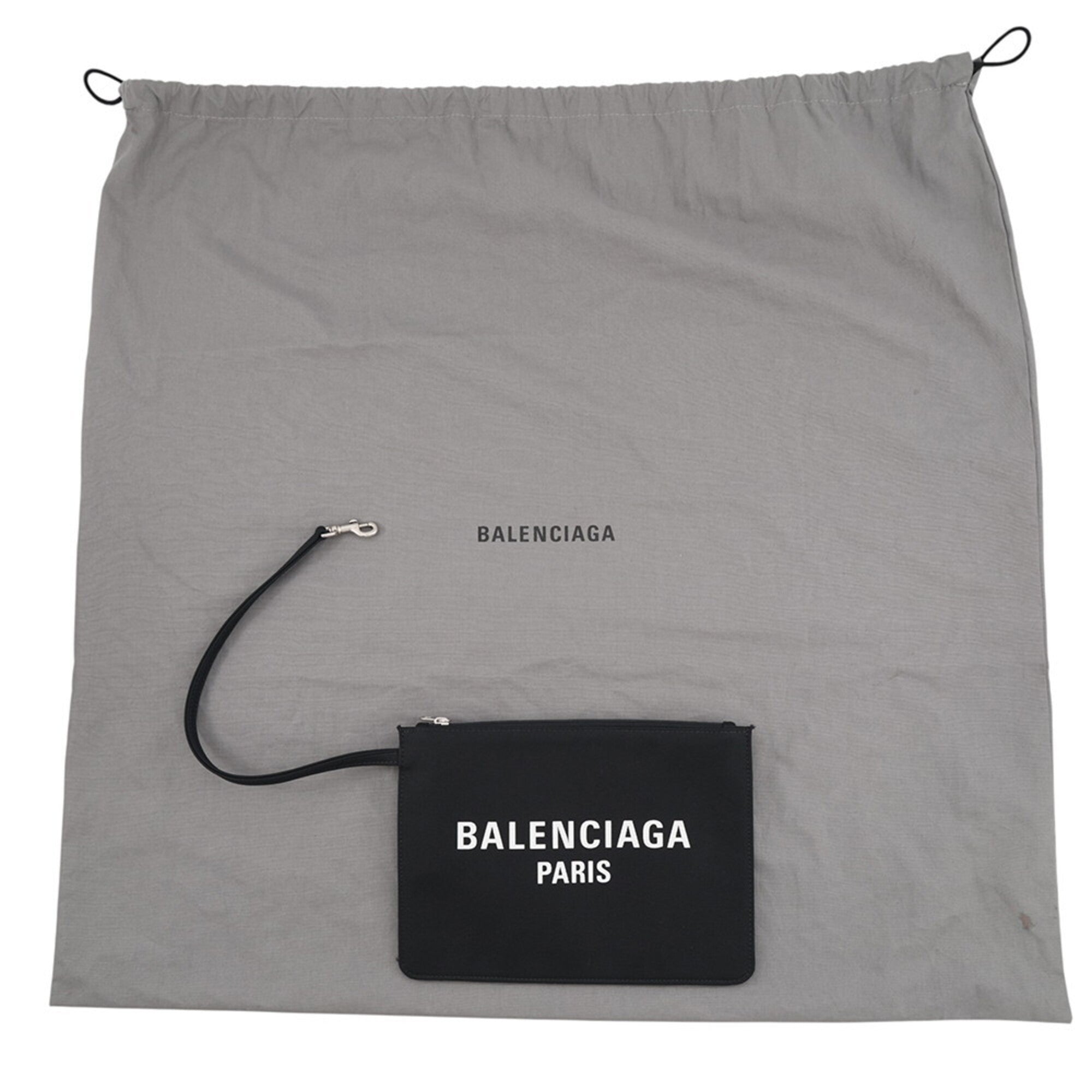 Balenciaga Black Canvas Nylon Handbag Tote Bag (Pre-Owned)