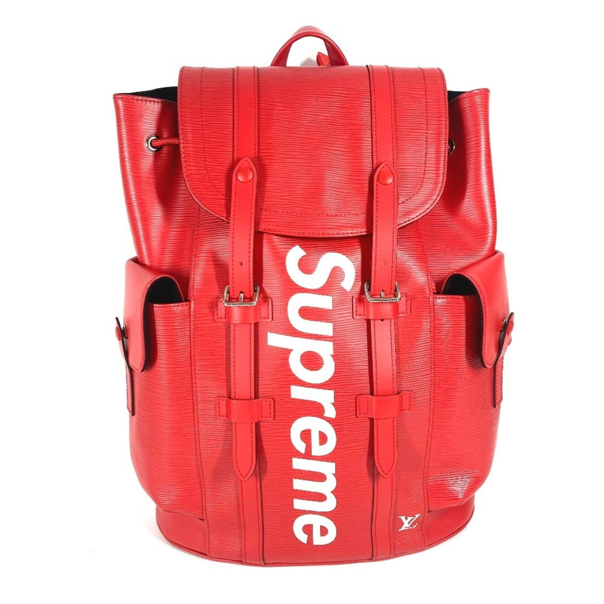 Louis Vuitton Epi Red Color White Epi Leather Backpack (Pre-Owned)
