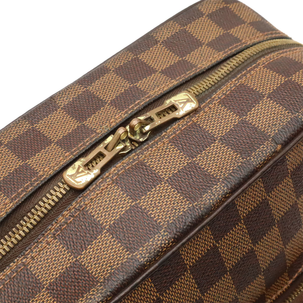 Louis Vuitton Brown Pvc Coated Canvas Shoulder Bag (Pre-Owned)
