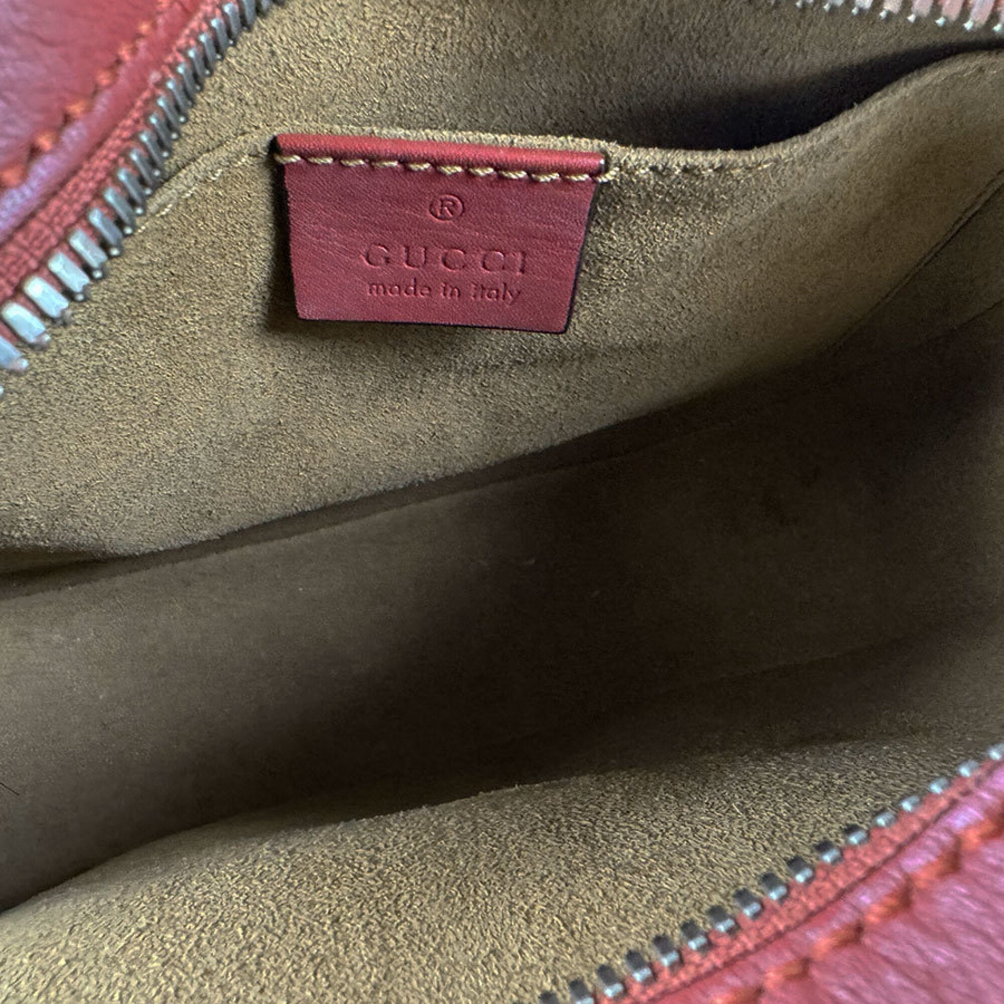 Gucci Brown Pink Gg Supreme Shoulder Bag (Pre-Owned)