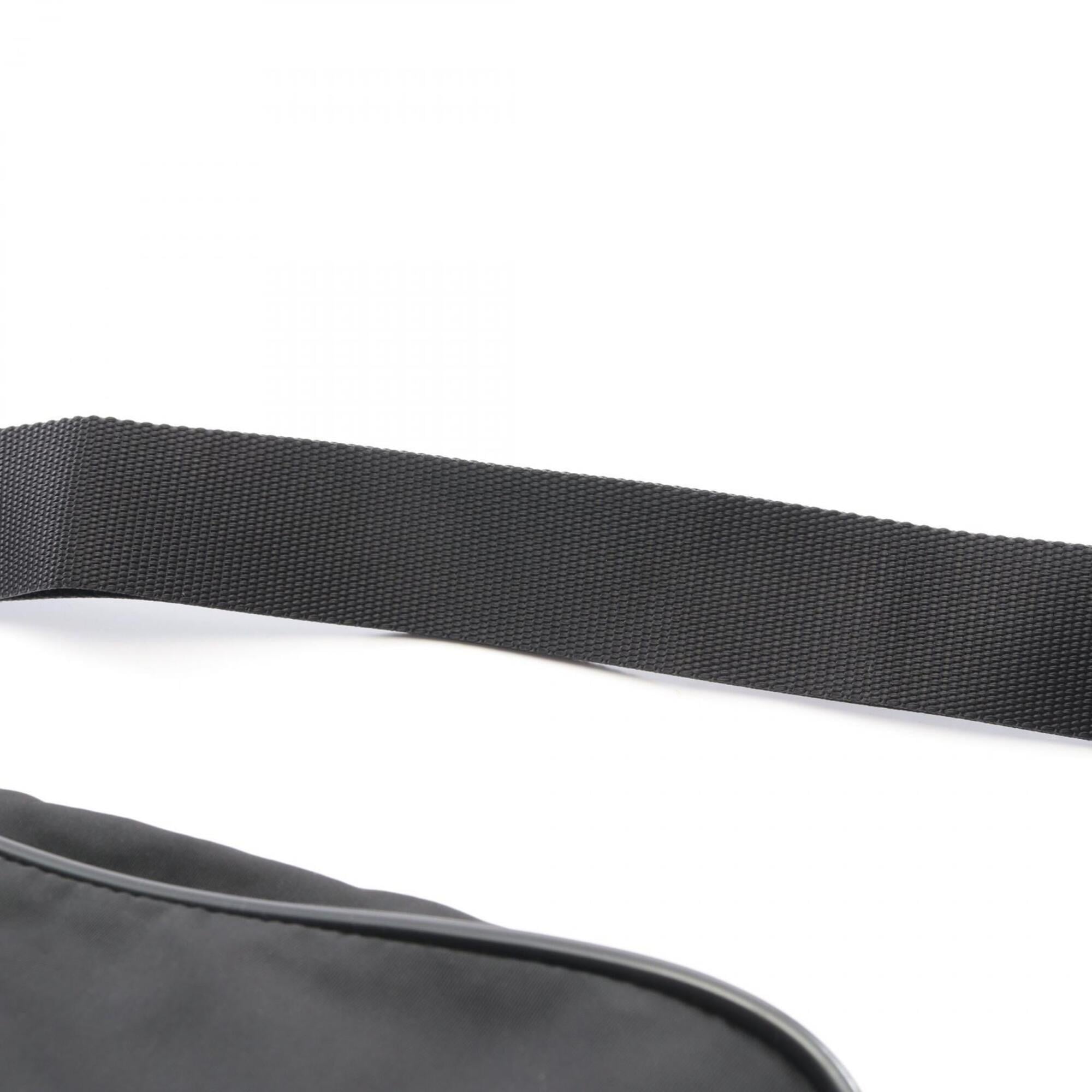 Prada Black Nylon Saffiano Triangle Handbag Shoulder Bag (Pre-Owned)