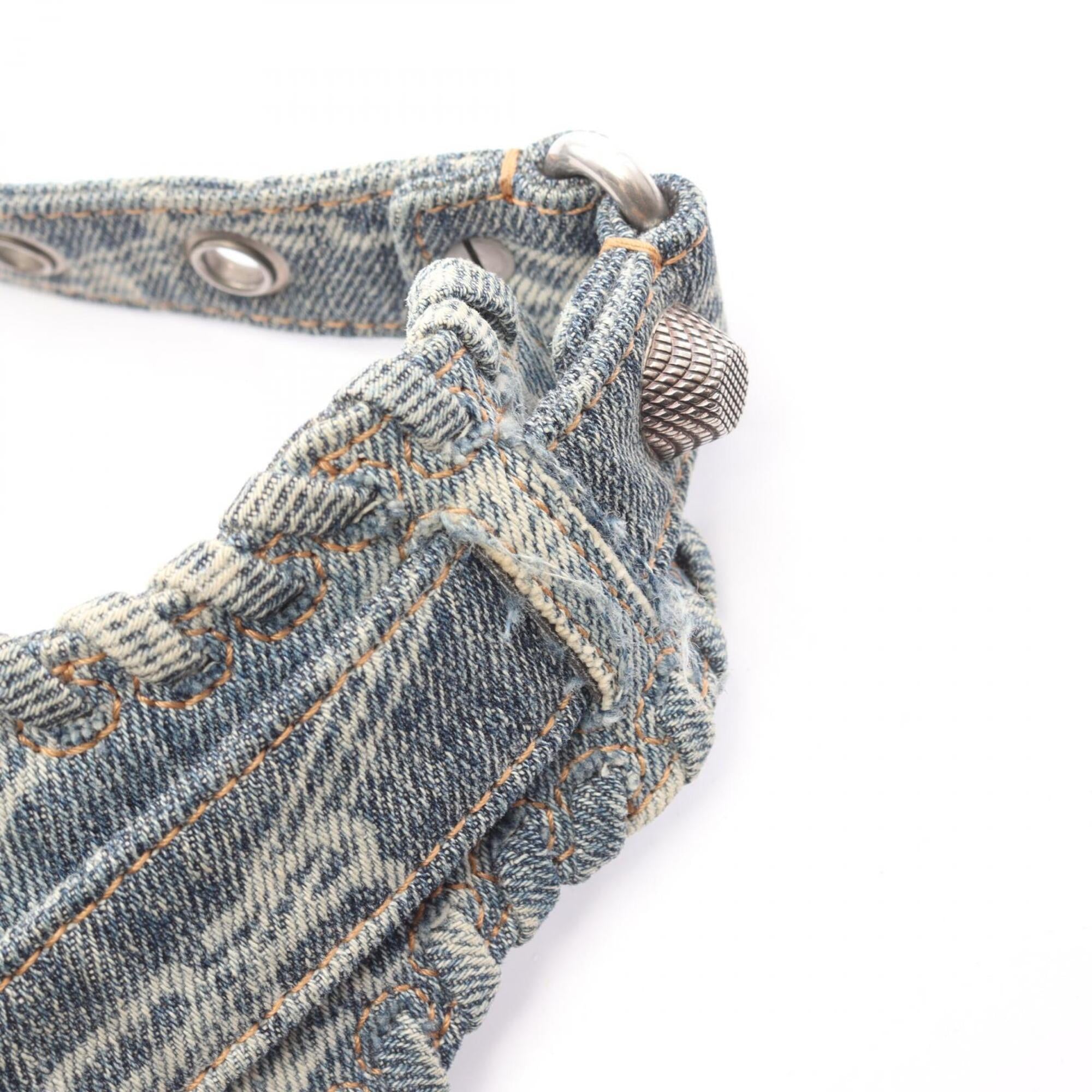Balenciaga Blue Denim Handbag Shoulder Bag (Pre-Owned)
