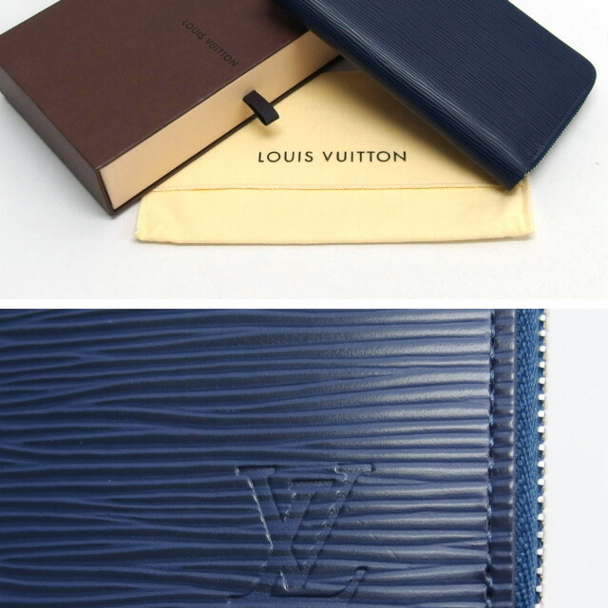 Louis Vuitton Dark Navy Epi Leather Long Wallet (Bi-Fold) (Pre-Owned)