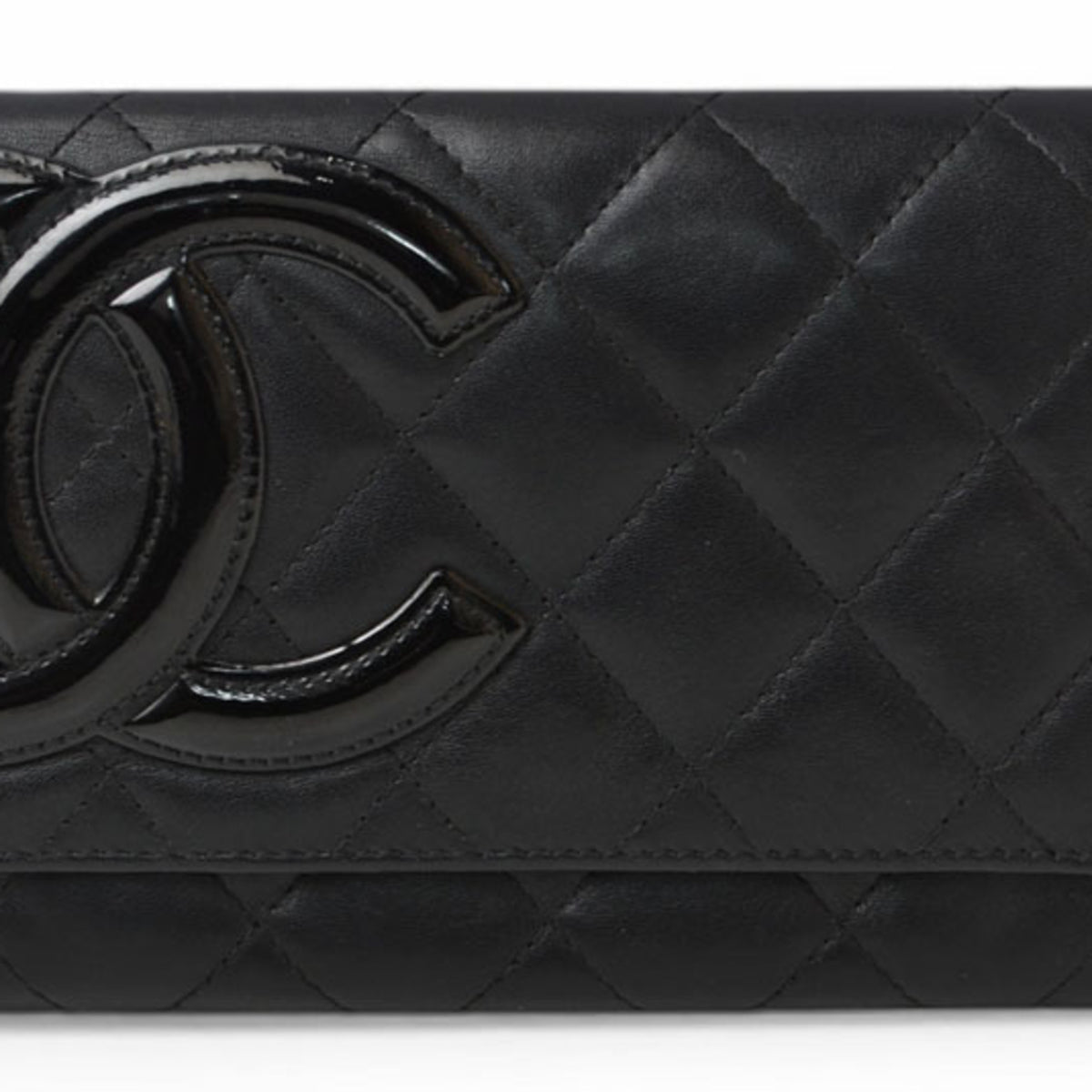 Chanel Black Pink Leather Wallet (Bi-Fold) (Pre-Owned)
