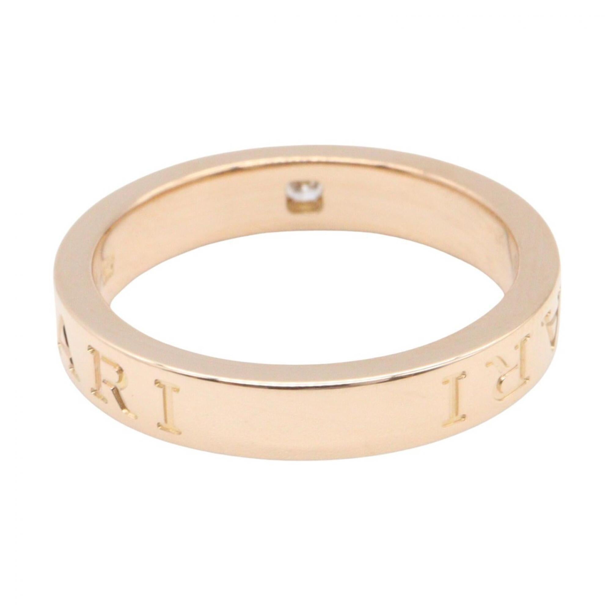 Bvlgari Gold Clear Pink Gold (18K) Band Ring (Pre-Owned)