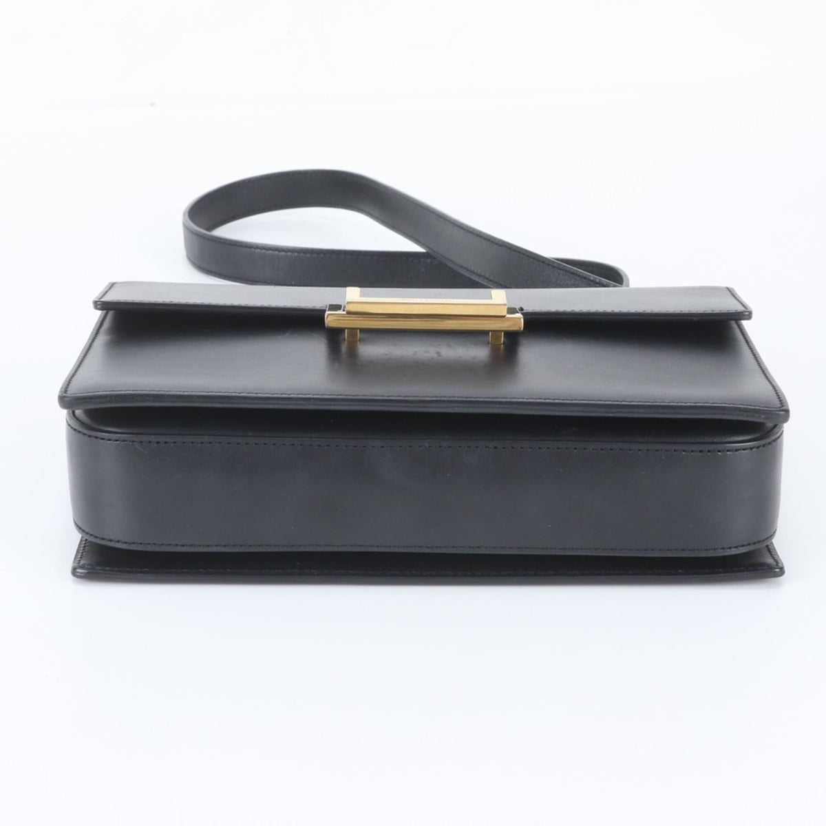 Saint Laurent Black Leather Crossbody Bag Shoulder Bag (Pre-Owned)