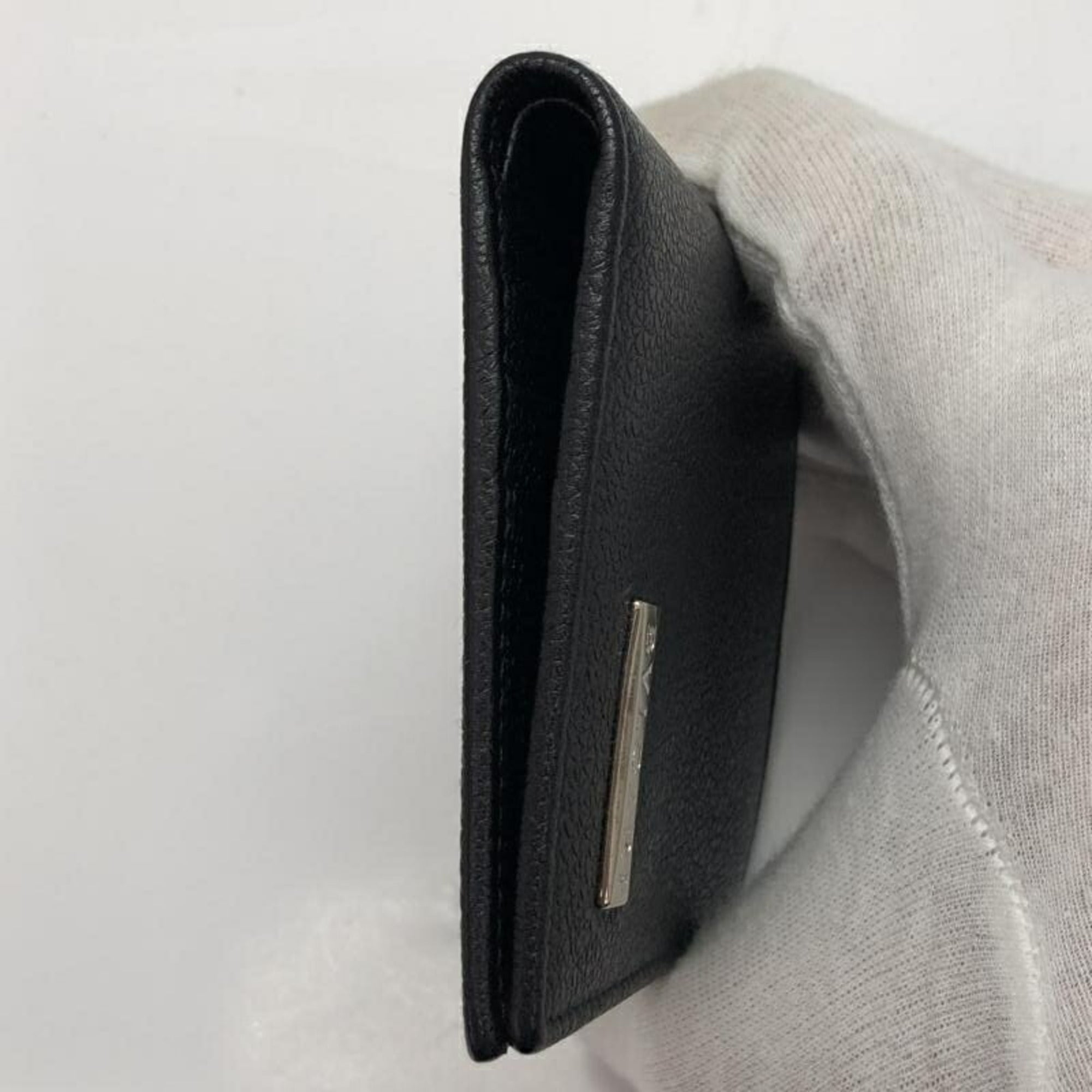 Bvlgari Black Leather Wallet (Bi-Fold) (Pre-Owned)