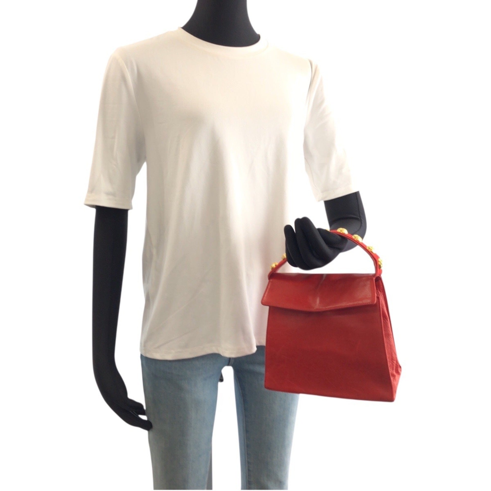 Salvatore Ferragamo Red Color Handbag Shoulder Bag (Pre-Owned)