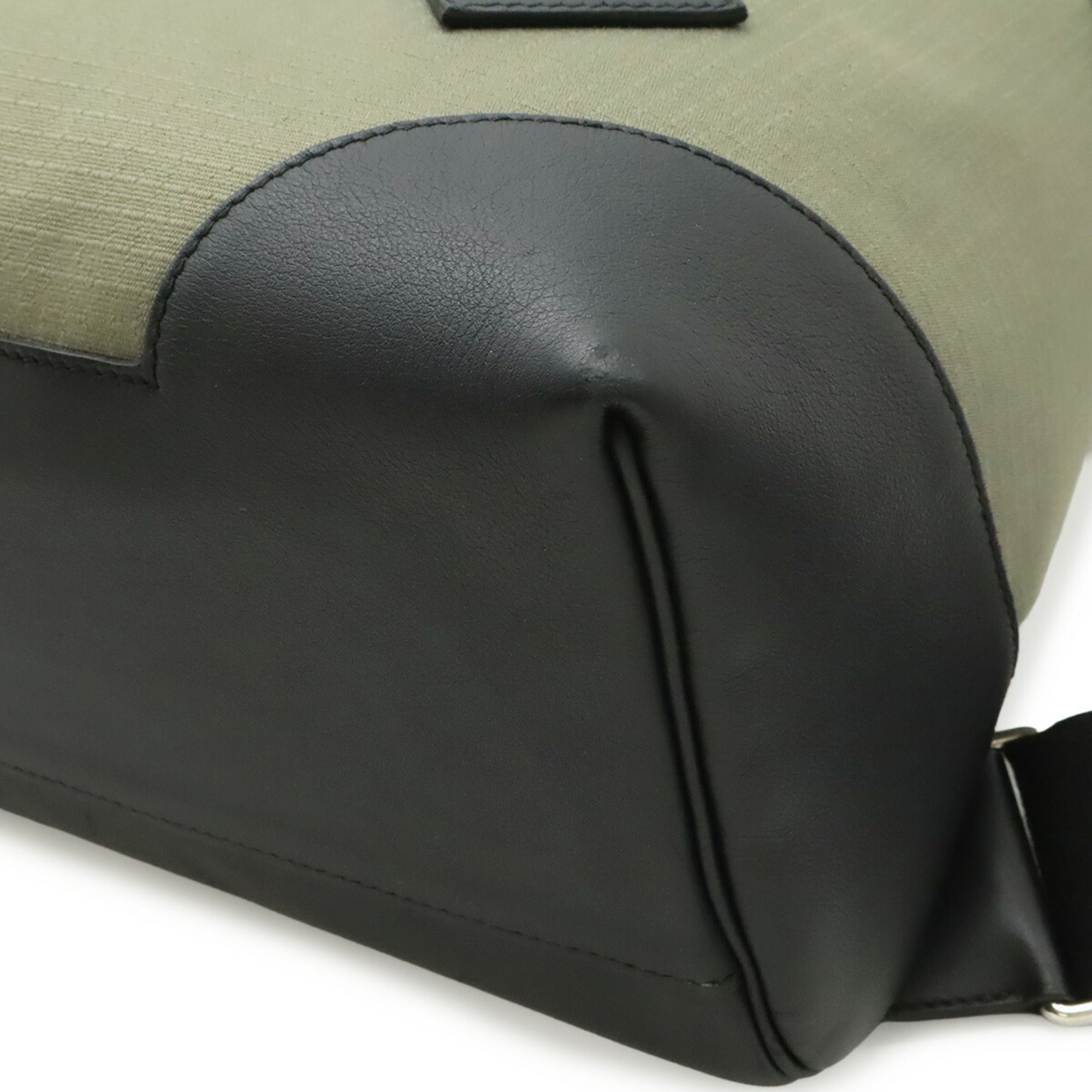 Hermes Black Khaki Swift Leather Backpack (Pre-Owned)