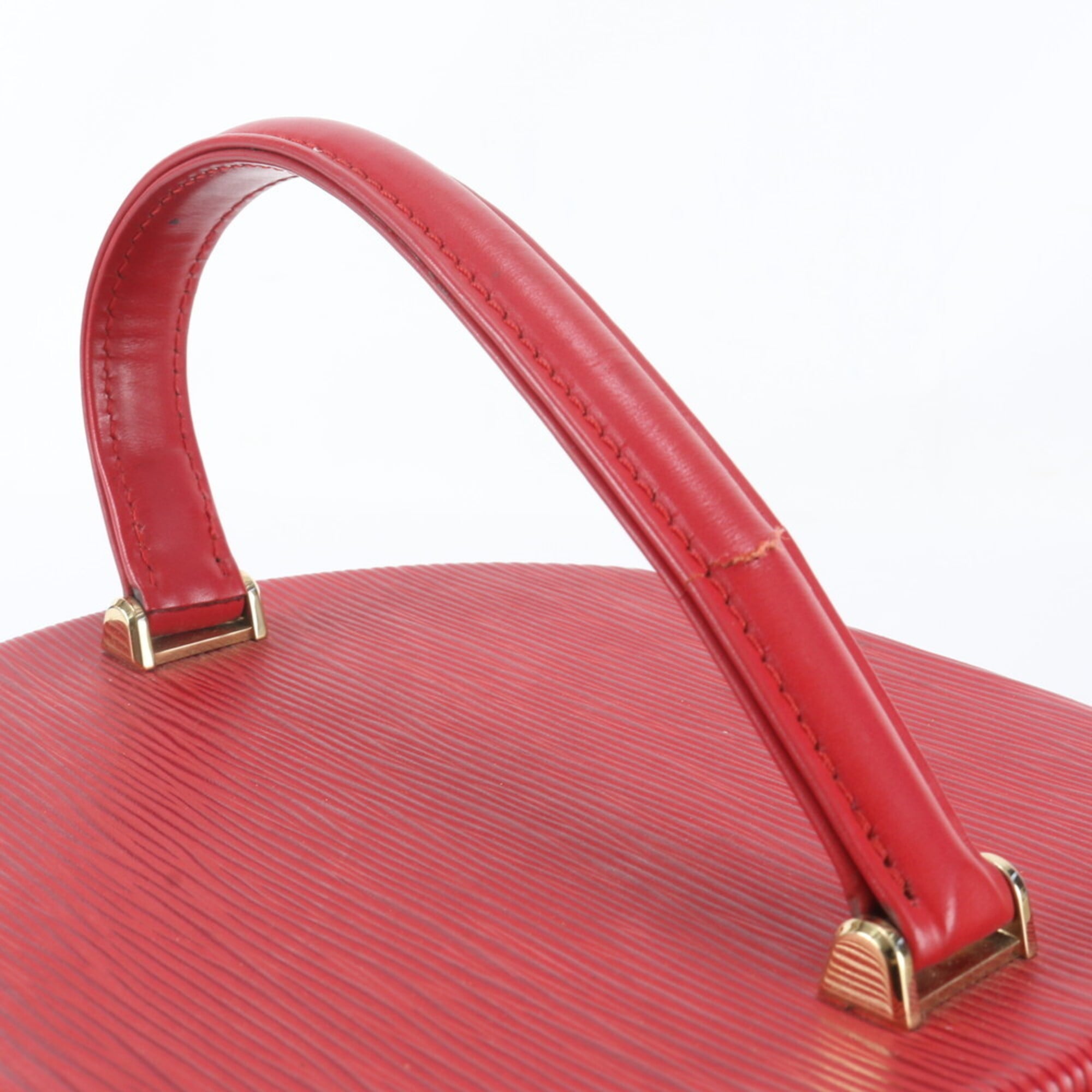 Louis Vuitton Castilian Red Leather Handbag Tote Bag (Pre-Owned)