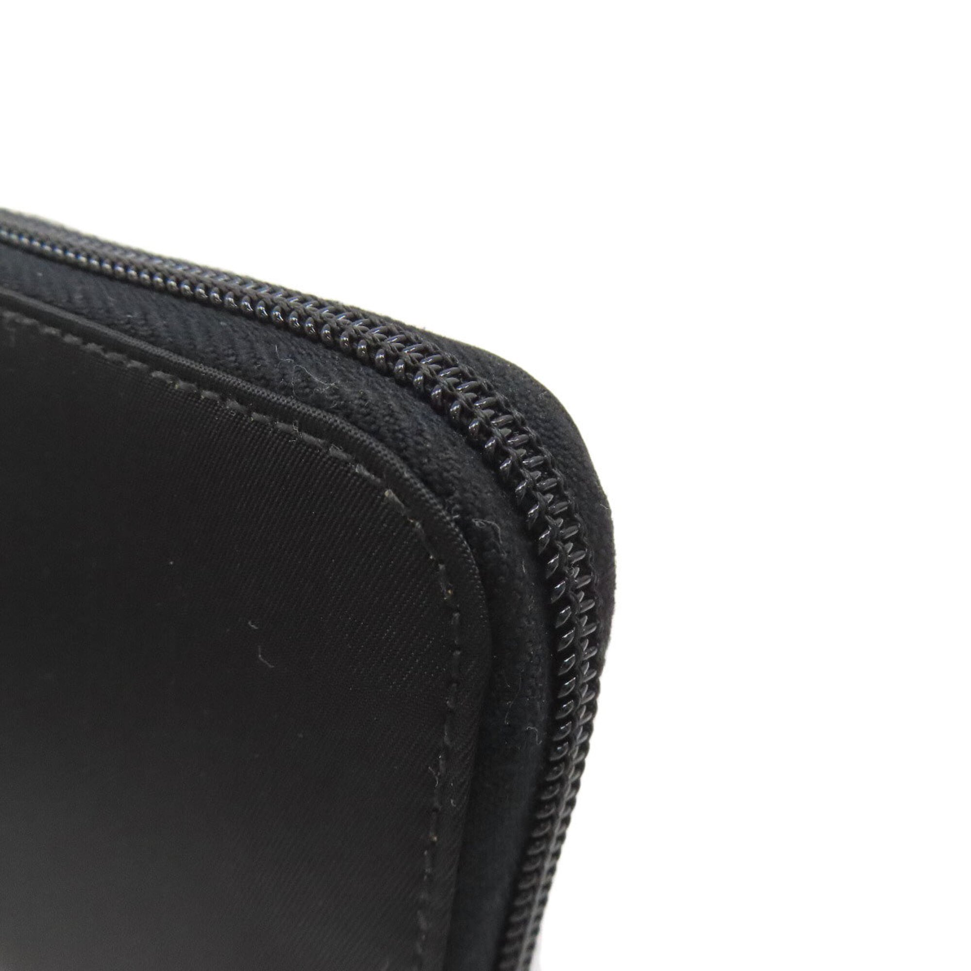 Prada Black Nylon Long Wallet (Bi-Fold) (Pre-Owned)
