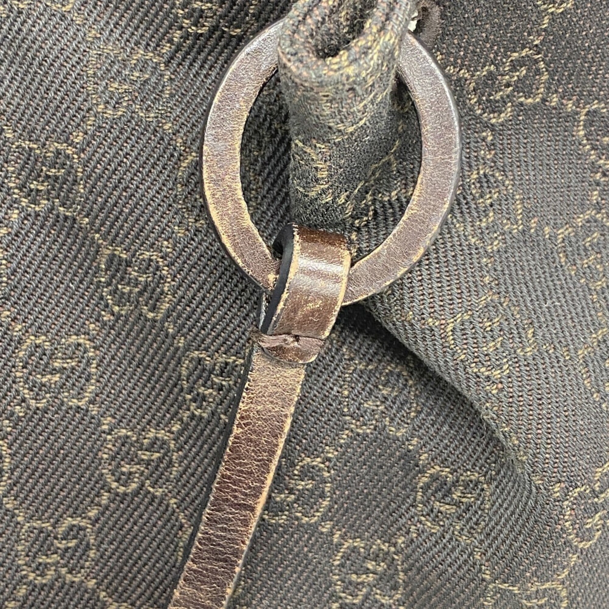Gucci Brown Denim Tote Bag (Pre-Owned)