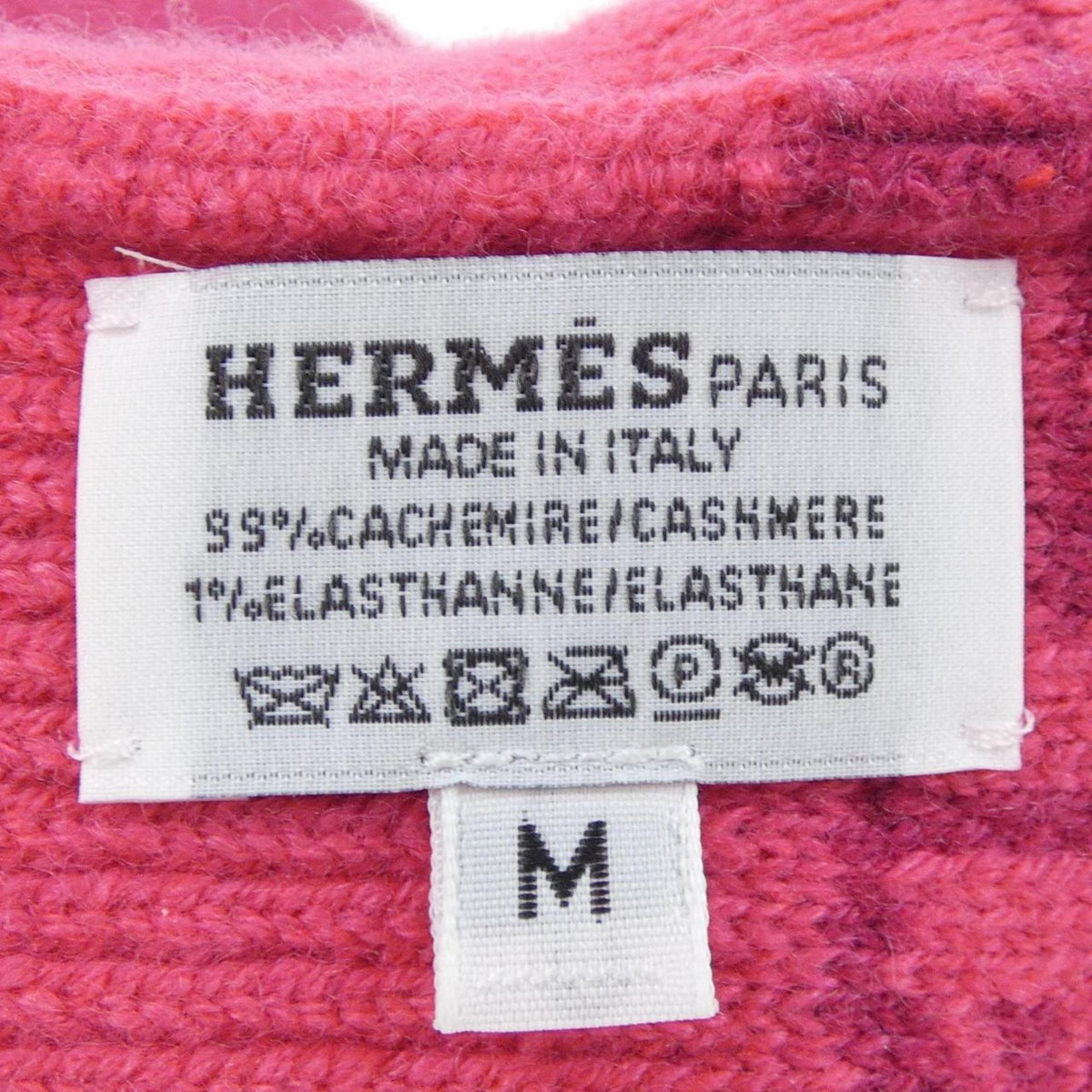 Hermes Pink Cashmere Warm Gloves (Pre-Owned)