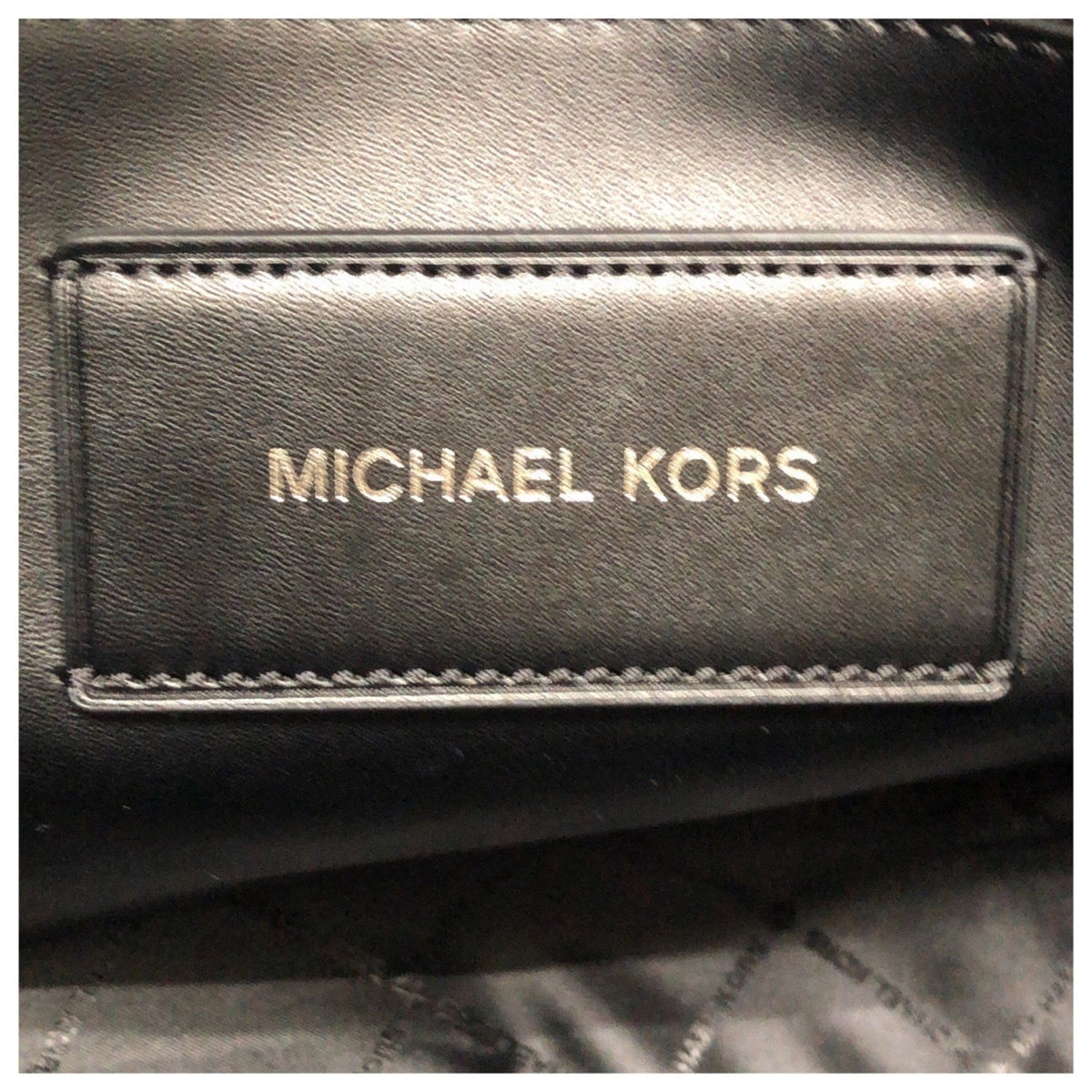 Michael Kors Gray Leather Shoulder Bag Tote Bag (Pre-Owned)