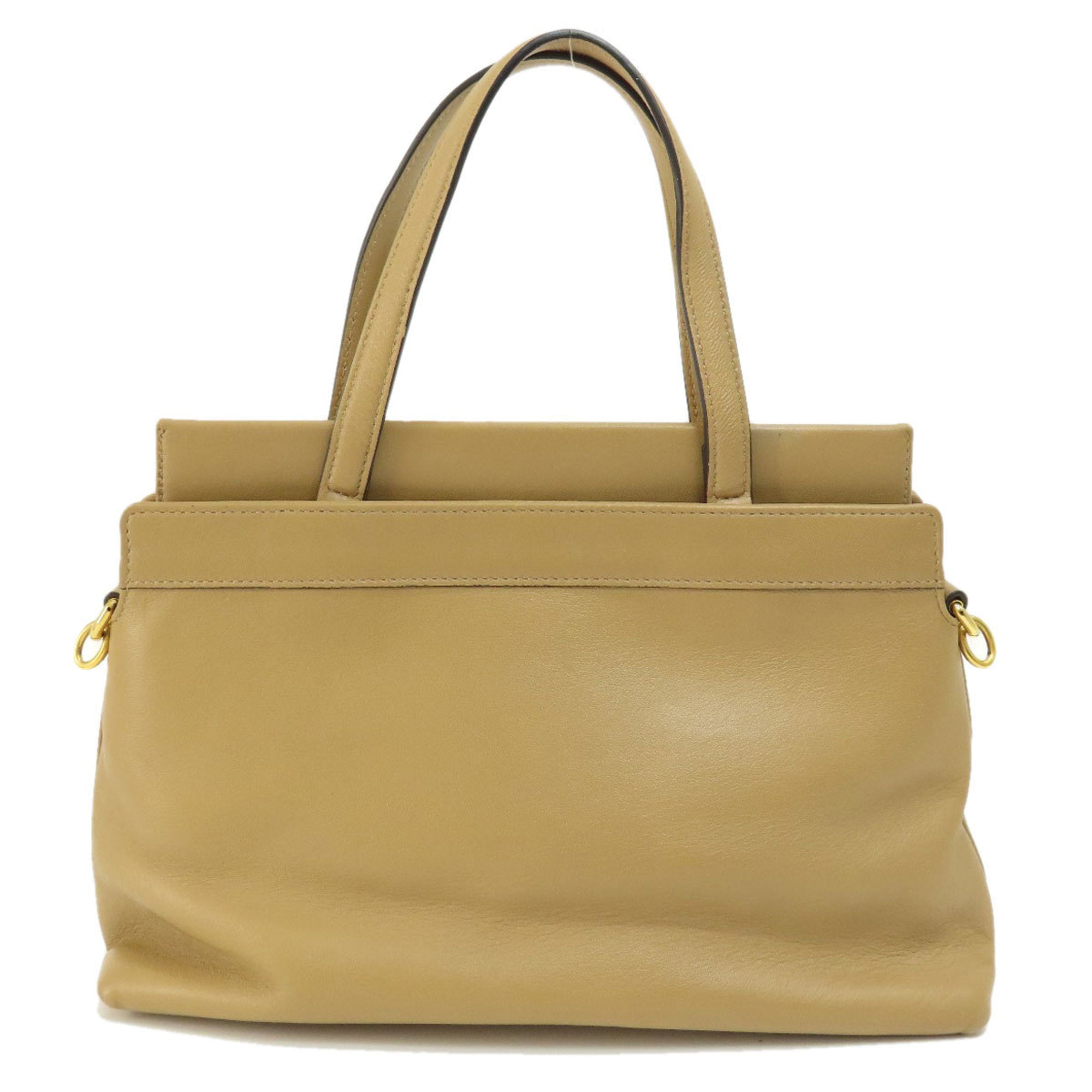 Gucci Beige Leather Handbag (Pre-Owned)