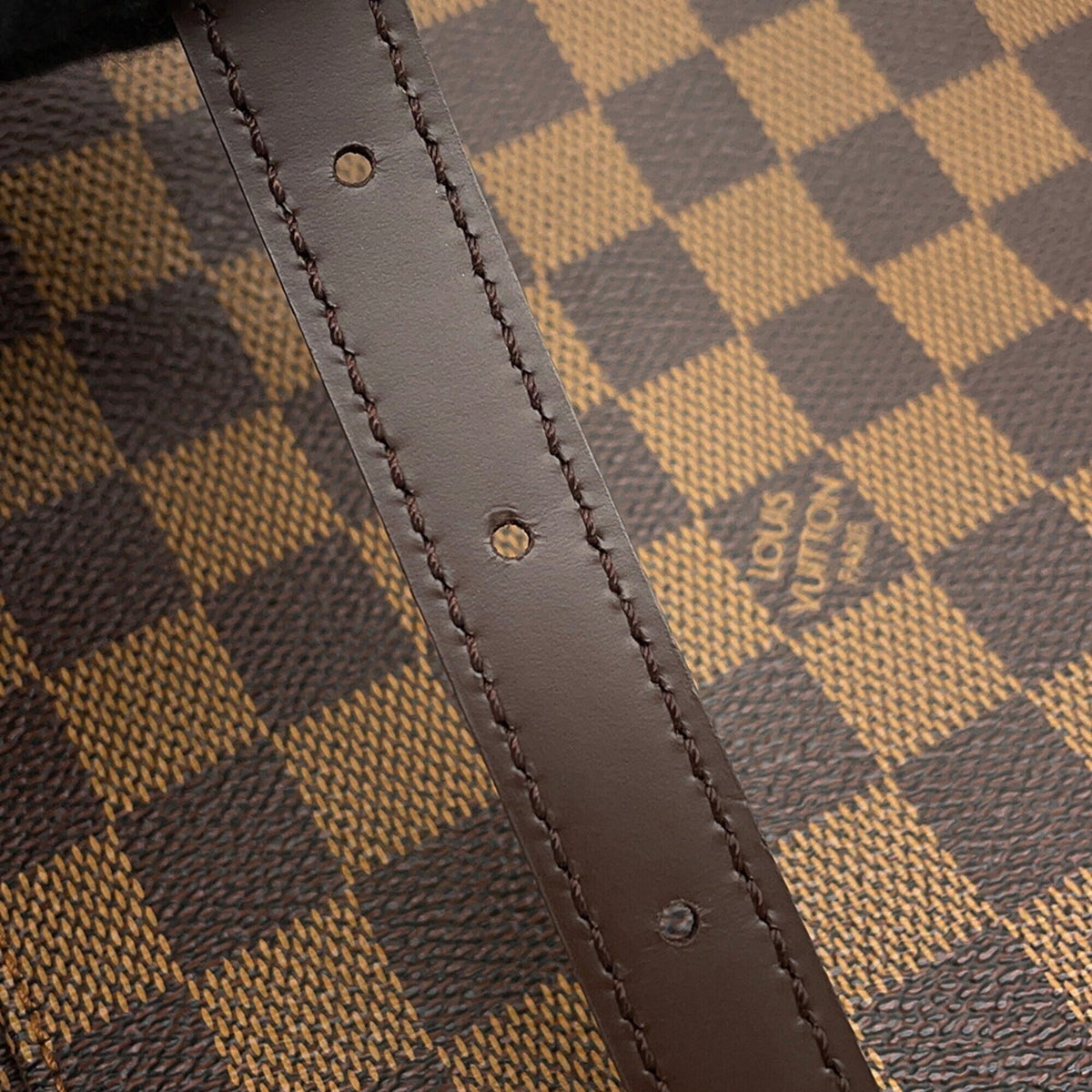 Louis Vuitton Damier Damier Canvas Ebene Orange Handbag Shoulder Bag (Pre-Owned)