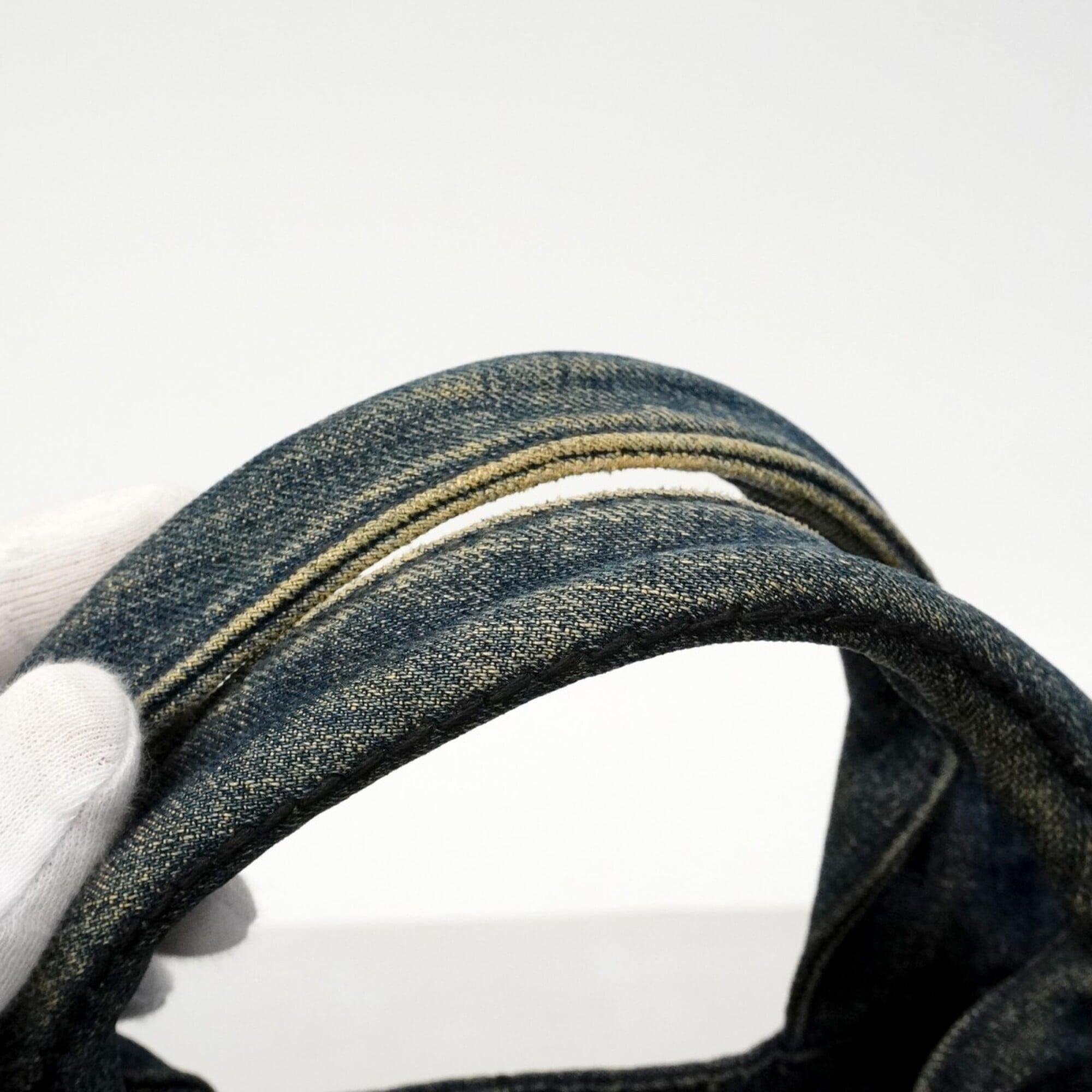 Prada Navy Denim Tote Bag (Pre-Owned)