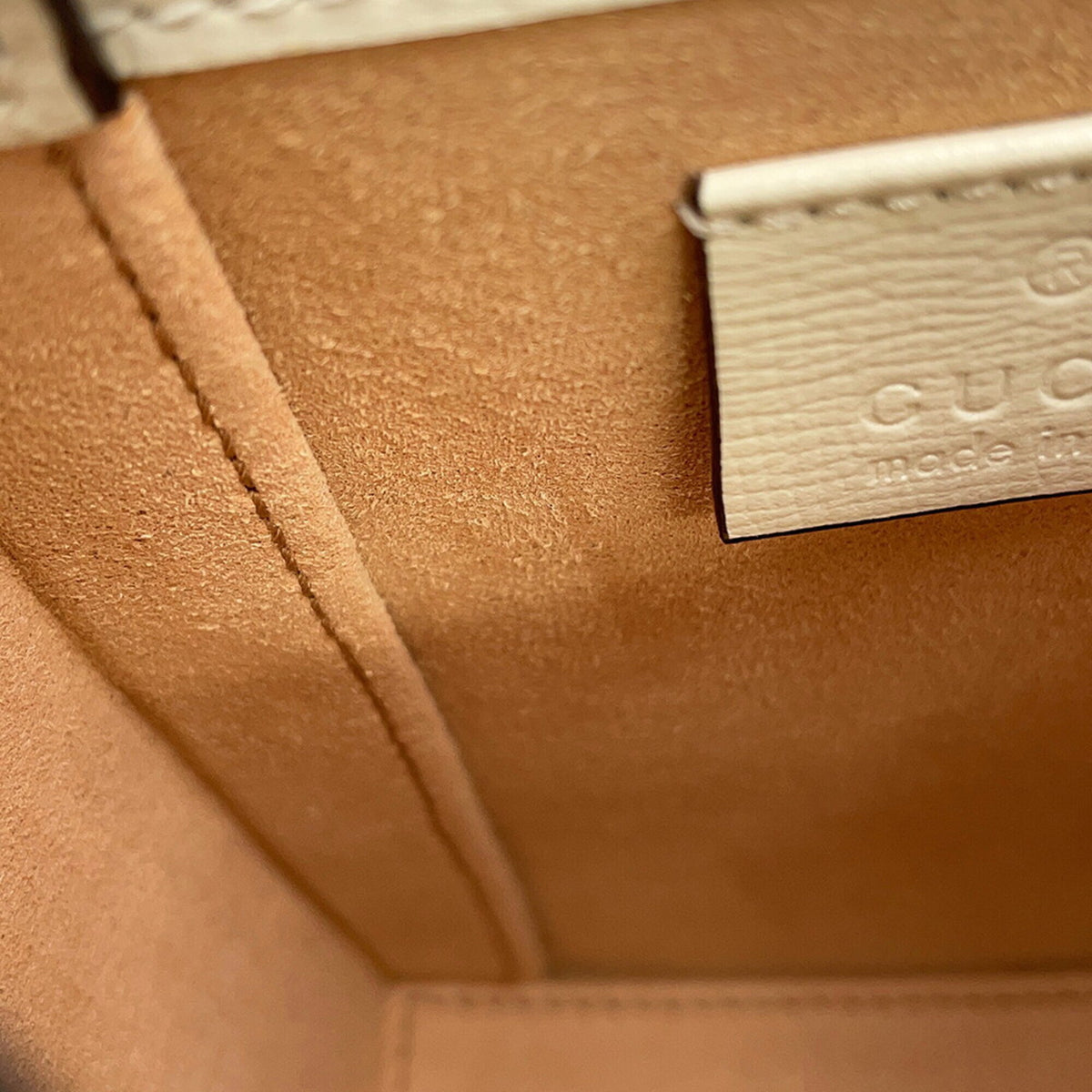 Gucci Beige Brown White Gg Supreme Handbag Shoulder Bag (Pre-Owned)