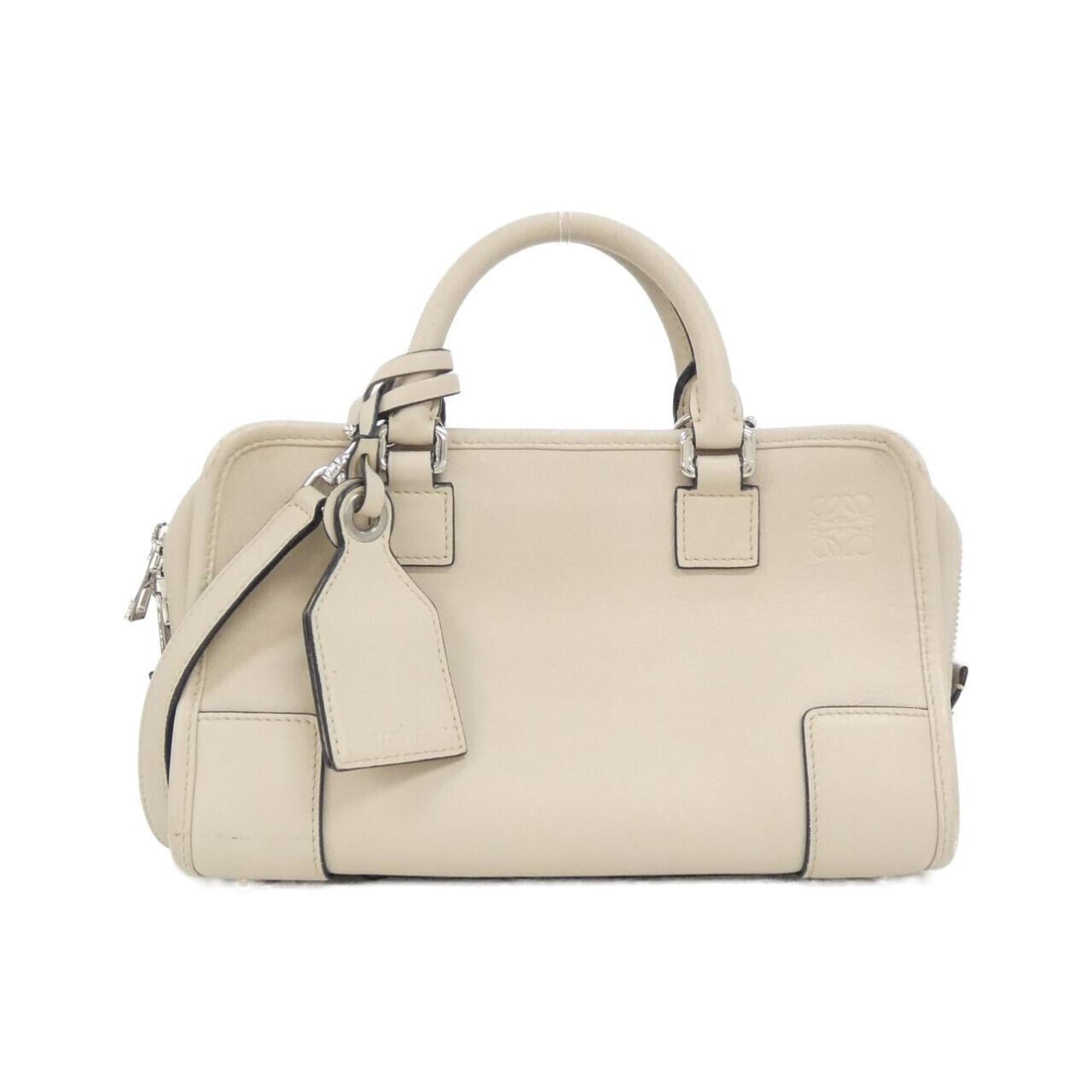 Loewe Amazona Light Beige Leather Handbag (Pre-Owned)