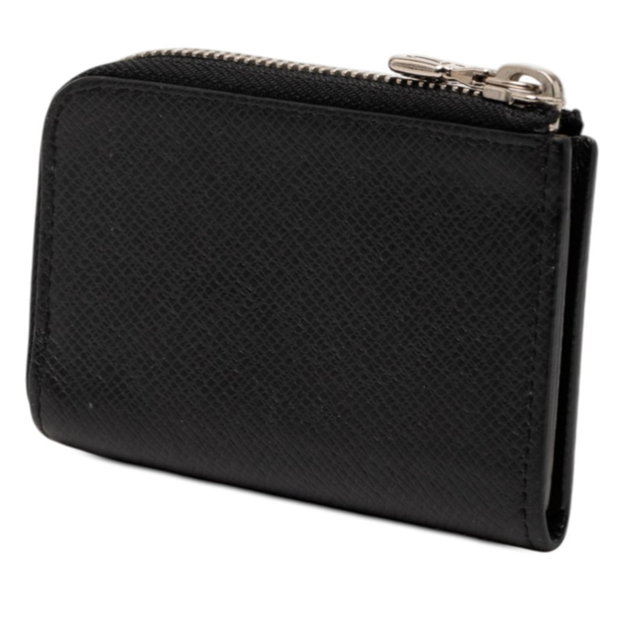 Louis Vuitton Black Noir Leather Coin Purse/Coin Case (Pre-Owned)