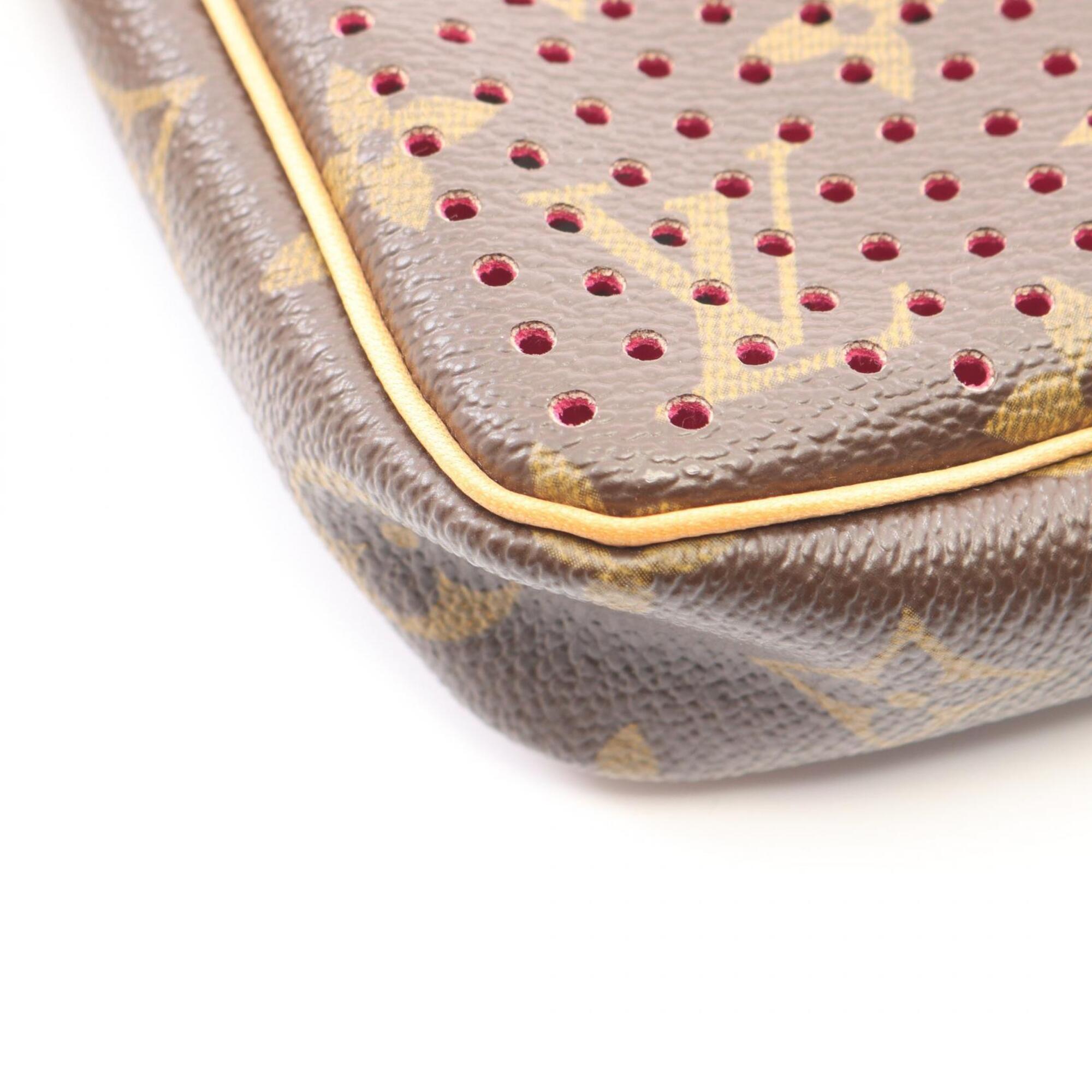 Louis Vuitton Brown Monogram Pink Coated Canvas Handbag (Pre-Owned)