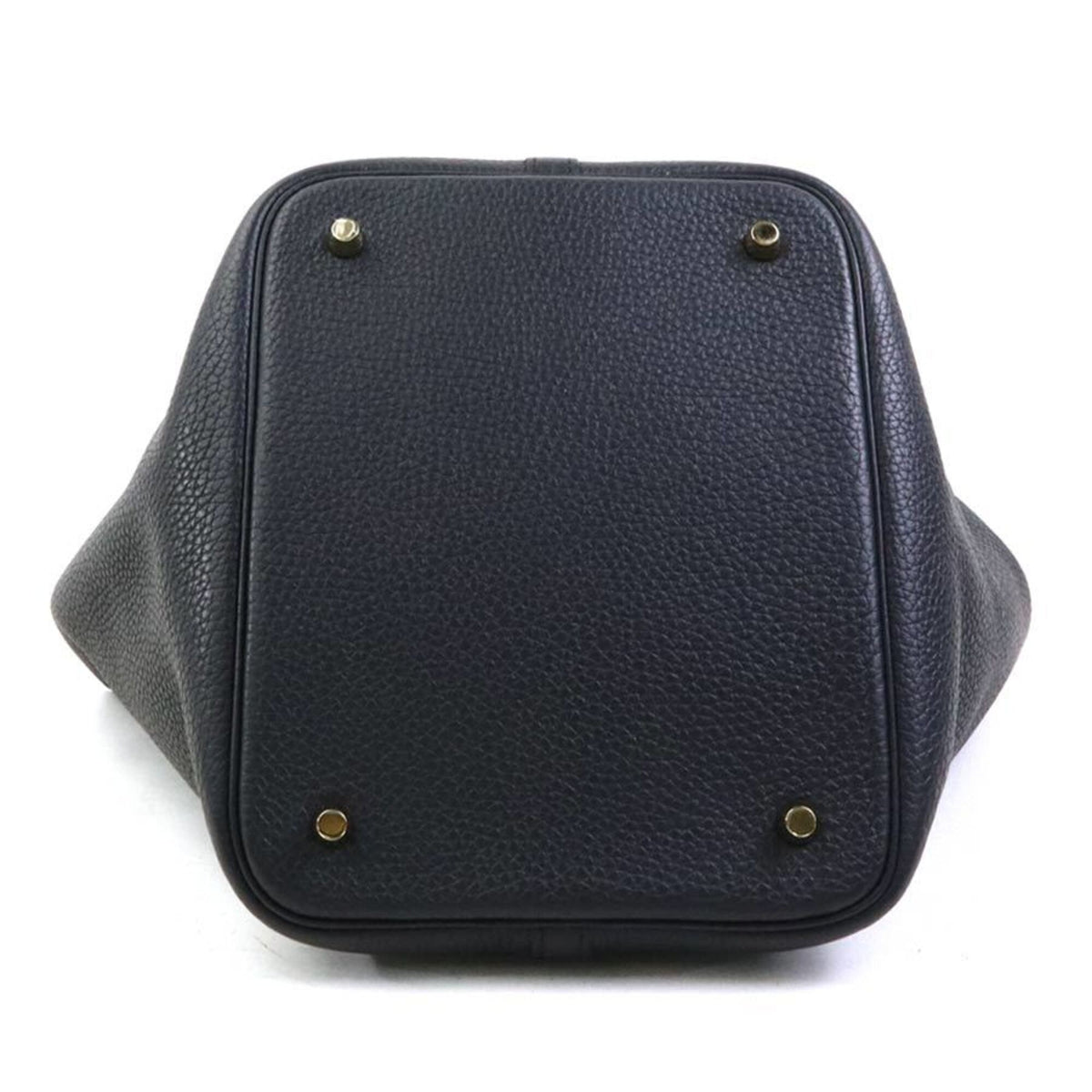 Hermes Black Taurillon Clemence Leather Handbag (Pre-Owned)