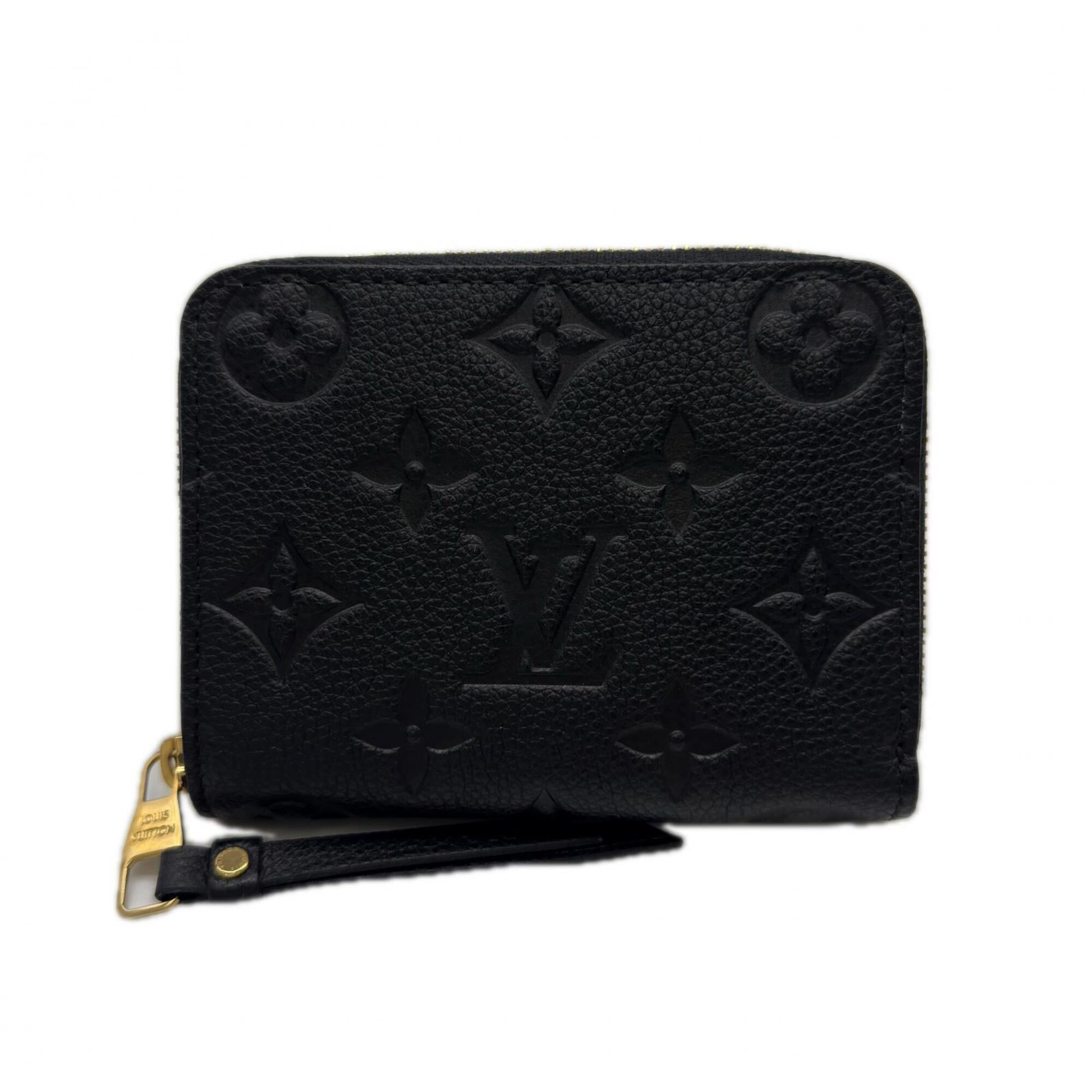Louis Vuitton Monogram Empreinte Black Noir Leather Coin Purse/Coin Case (Pre-Owned)
