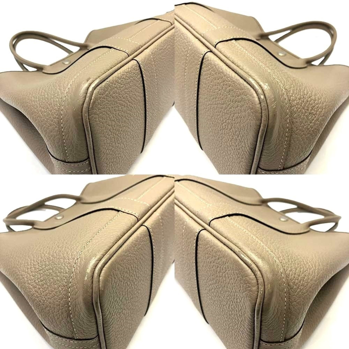 Hermes Beige Country Leather Handbag (Pre-Owned)