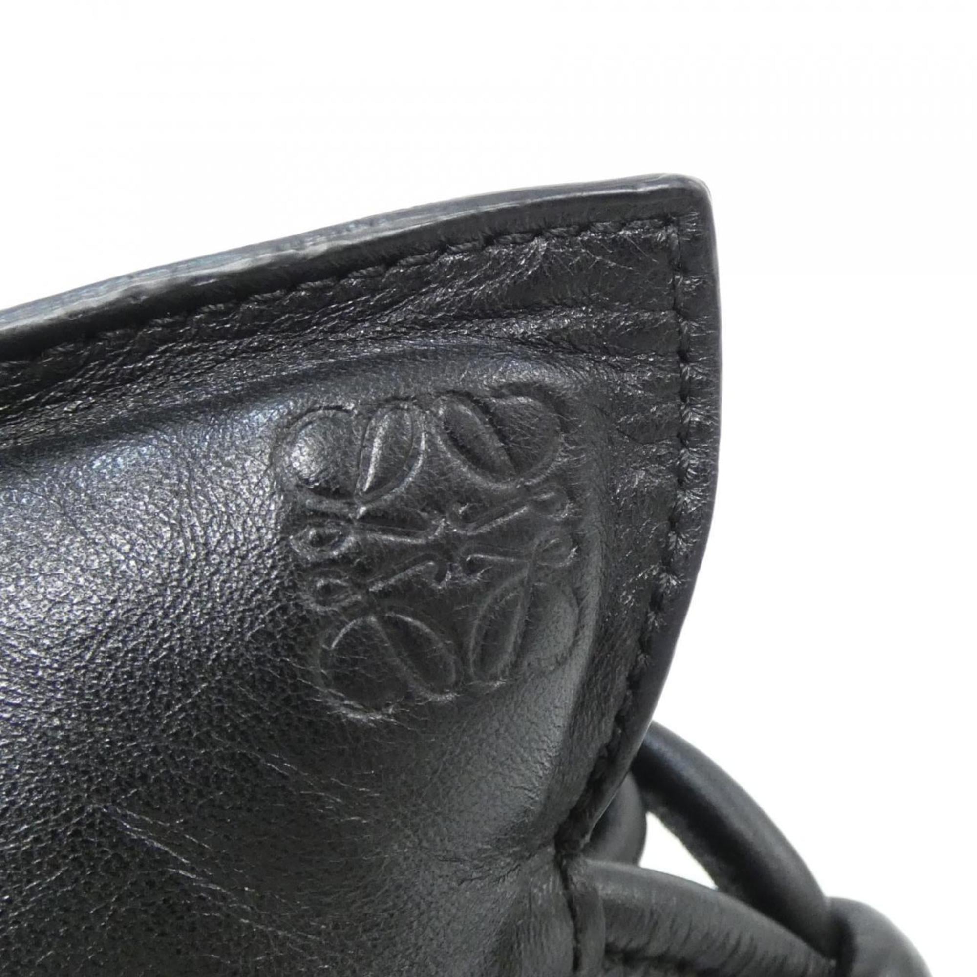 Loewe Black Leather Handbag (Pre-Owned)