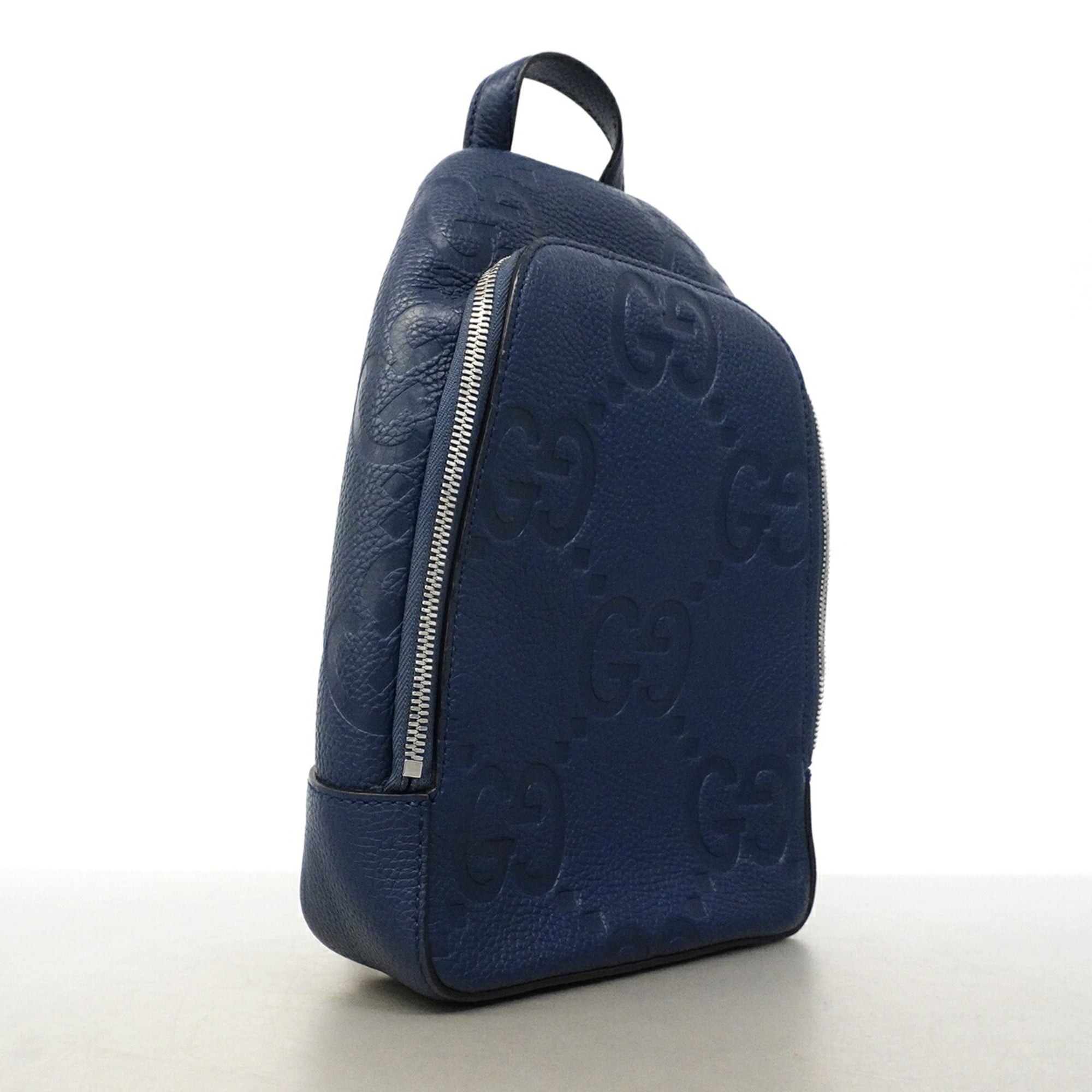 Gucci Blue Leather Sling Bag (Pre-Owned)