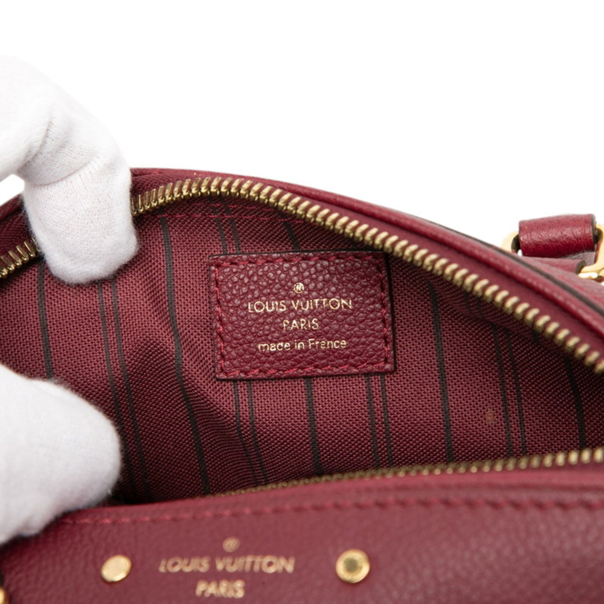 Louis Vuitton Bordeaux Red Color Wine Leather Shoulder Bag (Pre-Owned)