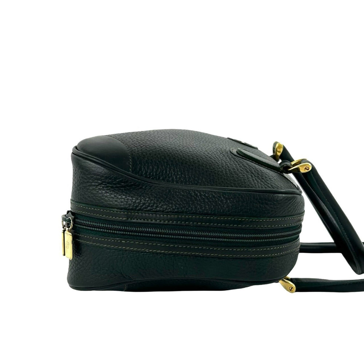 Gucci Green Leather Boston Bag Handbag (Pre-Owned)